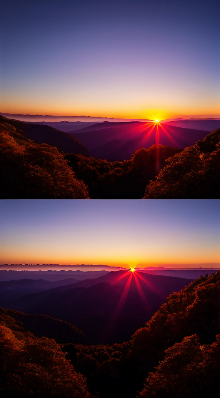 Sunset, evening glow, distant view, realistic, rich colors, gorgeous and colorful, wide-angle lens, shooting in the evening, positive film, naturalistic style, high-definition filming.