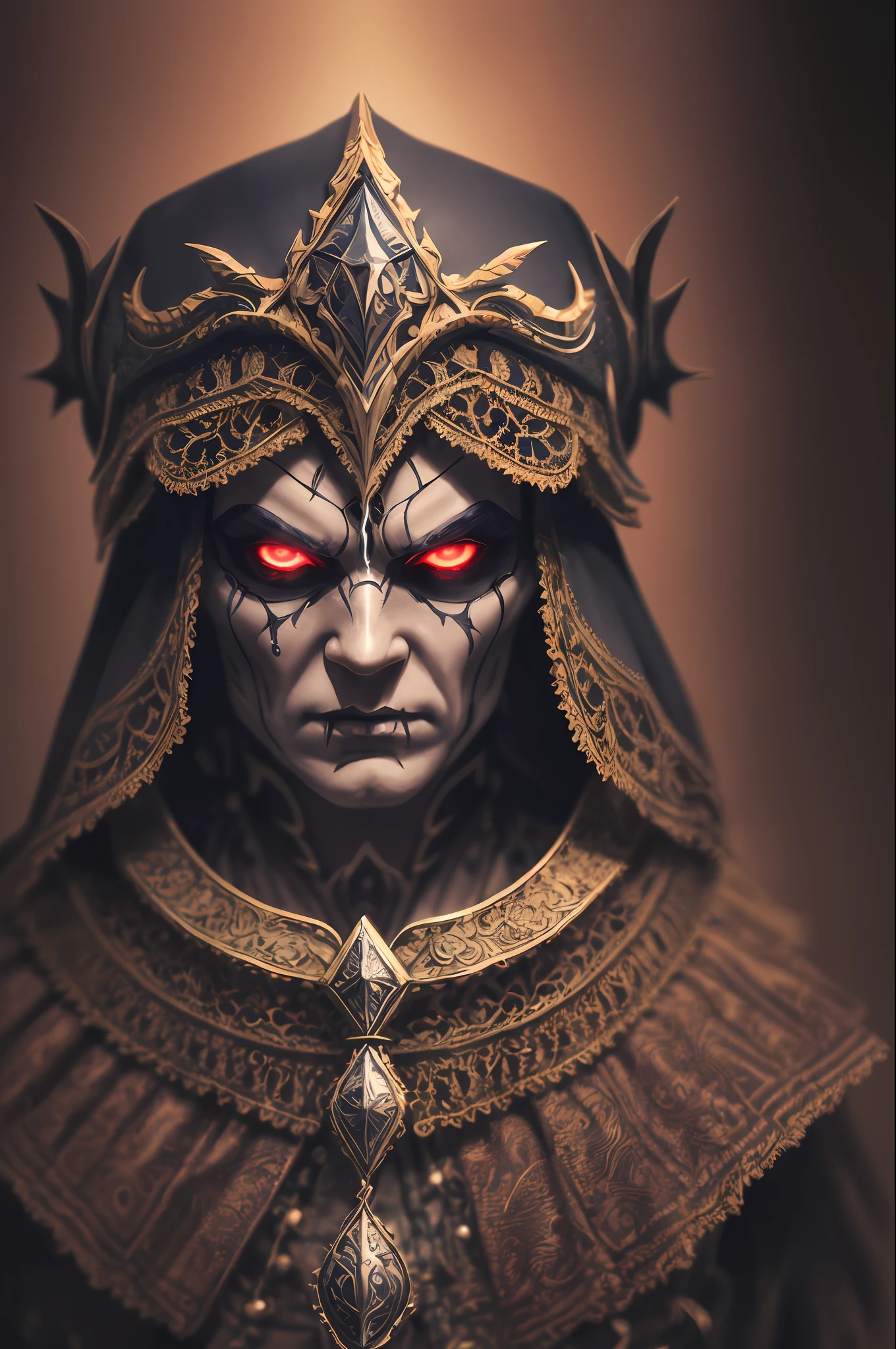 (extremely detailed 8k wallpaper),a medium shot photo of a fearful necromancer, intricate, high detail, dramatic