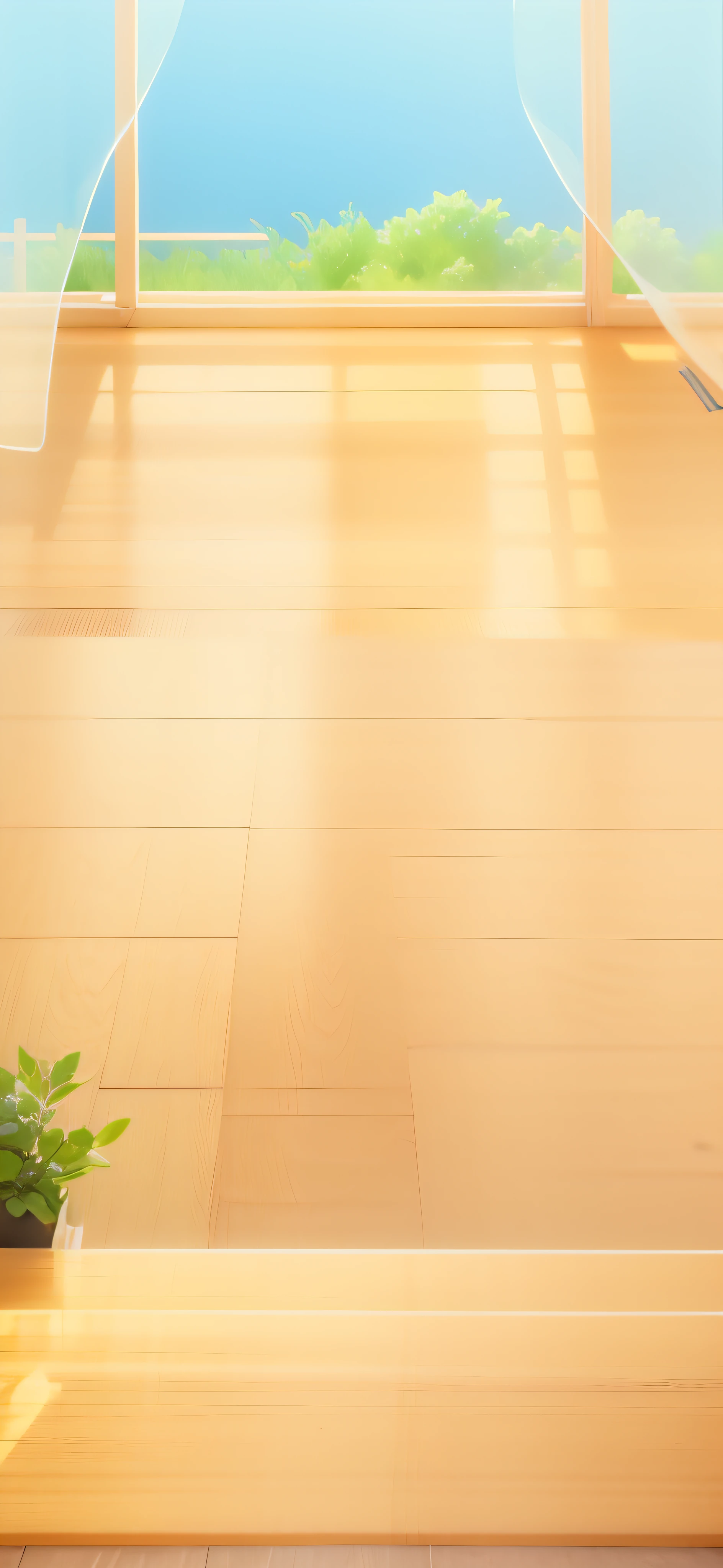 tmasterpiece,best qualtiy,(Very detailed CG unity 8k wallpaper)(best qualtiy),(Most Best Illustration),(best shadow)Indoor overlook',Wooden floors,Green leaves outside the window ray tracing,ultra-detailliert --auto --v6