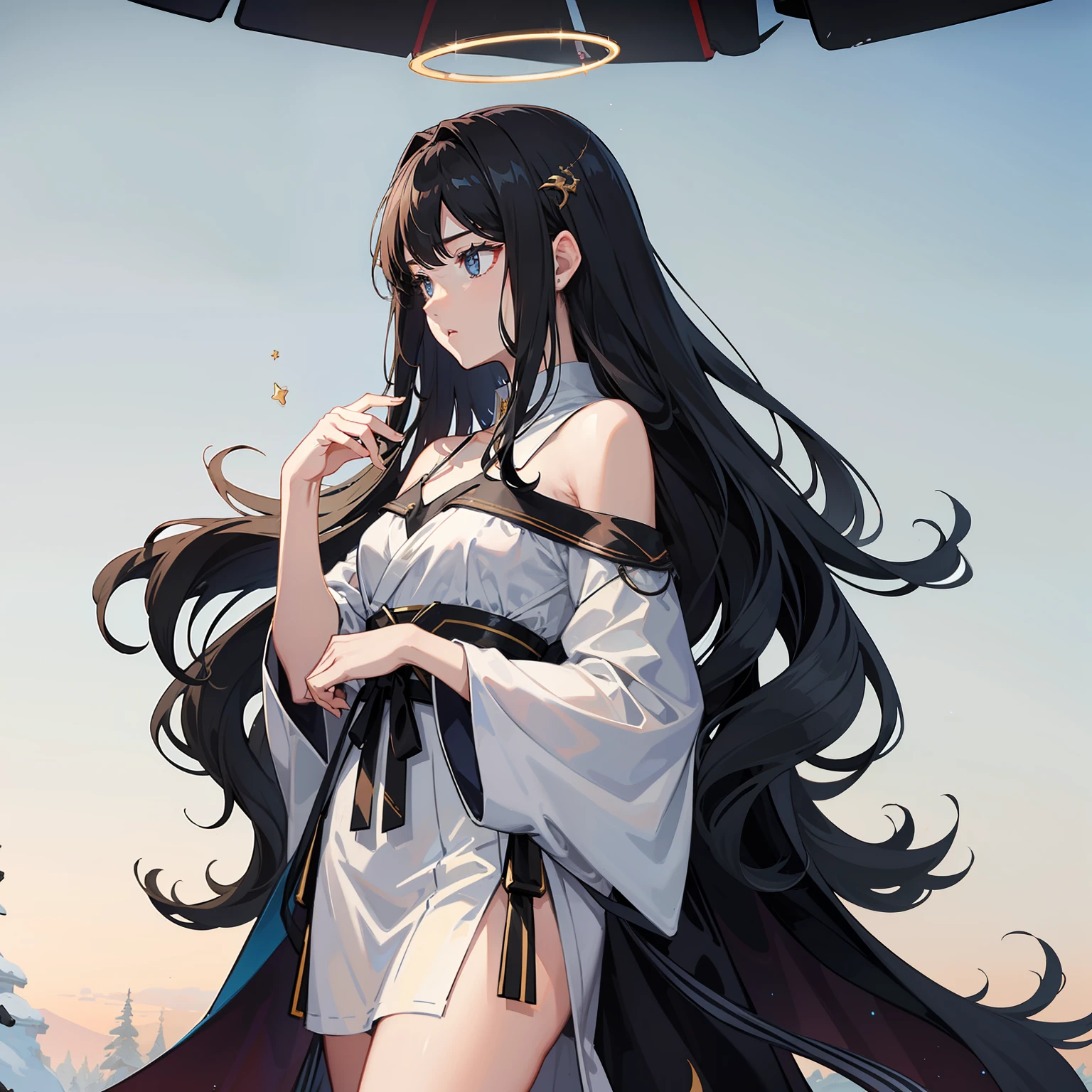 God,God of creation,Kamimei,lorde,The halo,Noble,elegant,fall,upper sky,starrysky,Fall