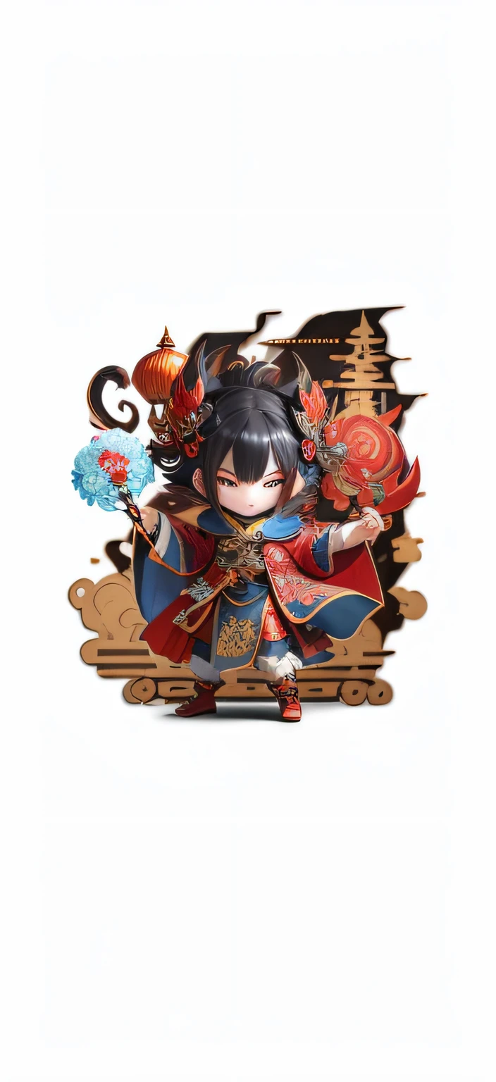 Photos of dragons, Onmyoji detailed art, onmyoji, Wukong, Chinese mythology, Monkey king, asura from chinese myth, onmyoji portrait, Liu Lian's artistic style,Chinese opera elements,Guan Gong image,Scroll in hand