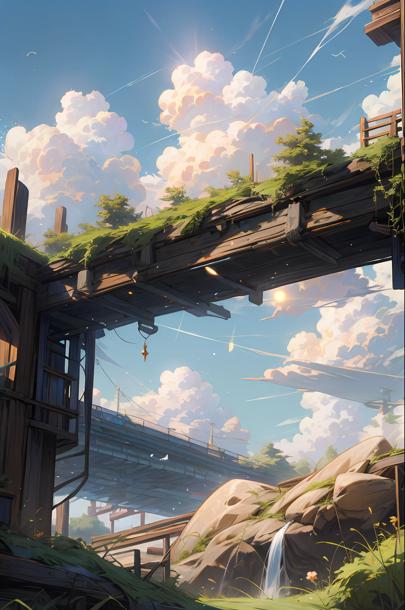 Blue sky,Pure beauty,suns