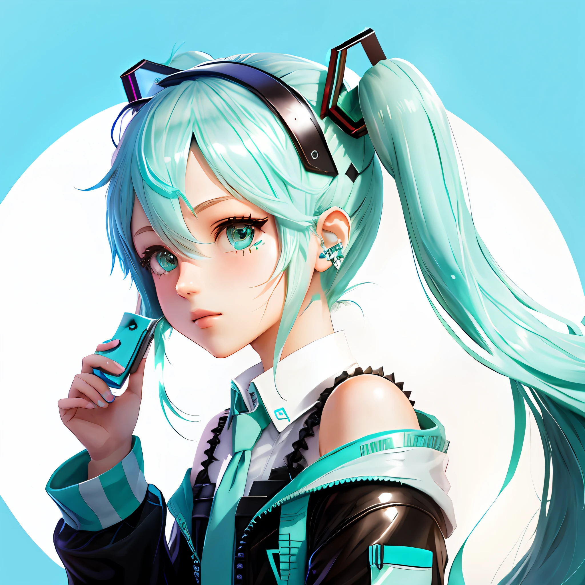 Hatsune Miku cartoon avatar