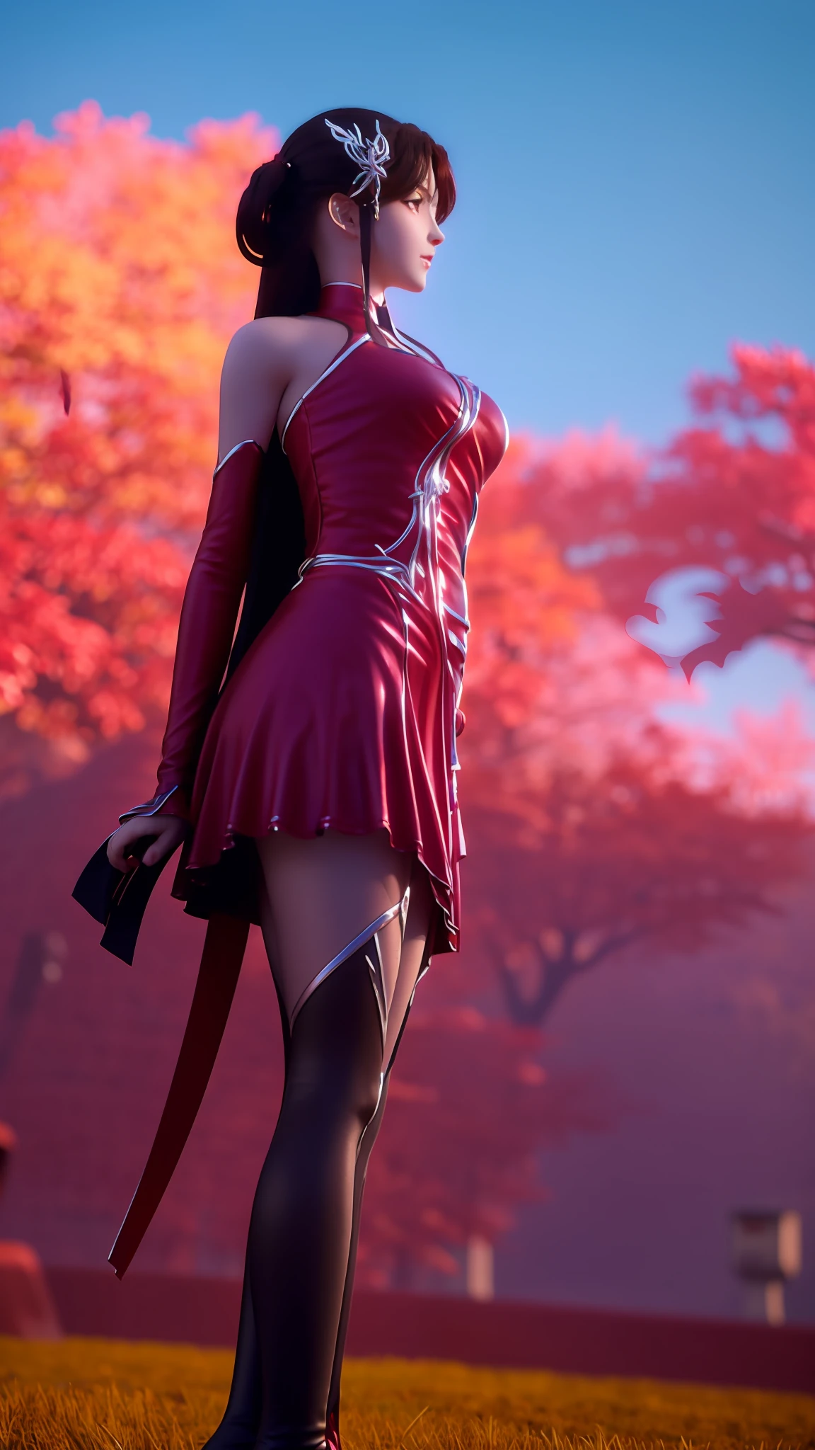 anime - style image of a woman in a short skirt and shirt, seductive anime girls, Smooth anime CG art, Surrealism female students, Surrealism female students, thighhighs and skirt, photorealistic anime girl rendering, beautiful and seductive anime woman, Realistic schoolgirl, Realistic anime 3 D style, 3 d anime realistic, Beautiful Anime High School Girls