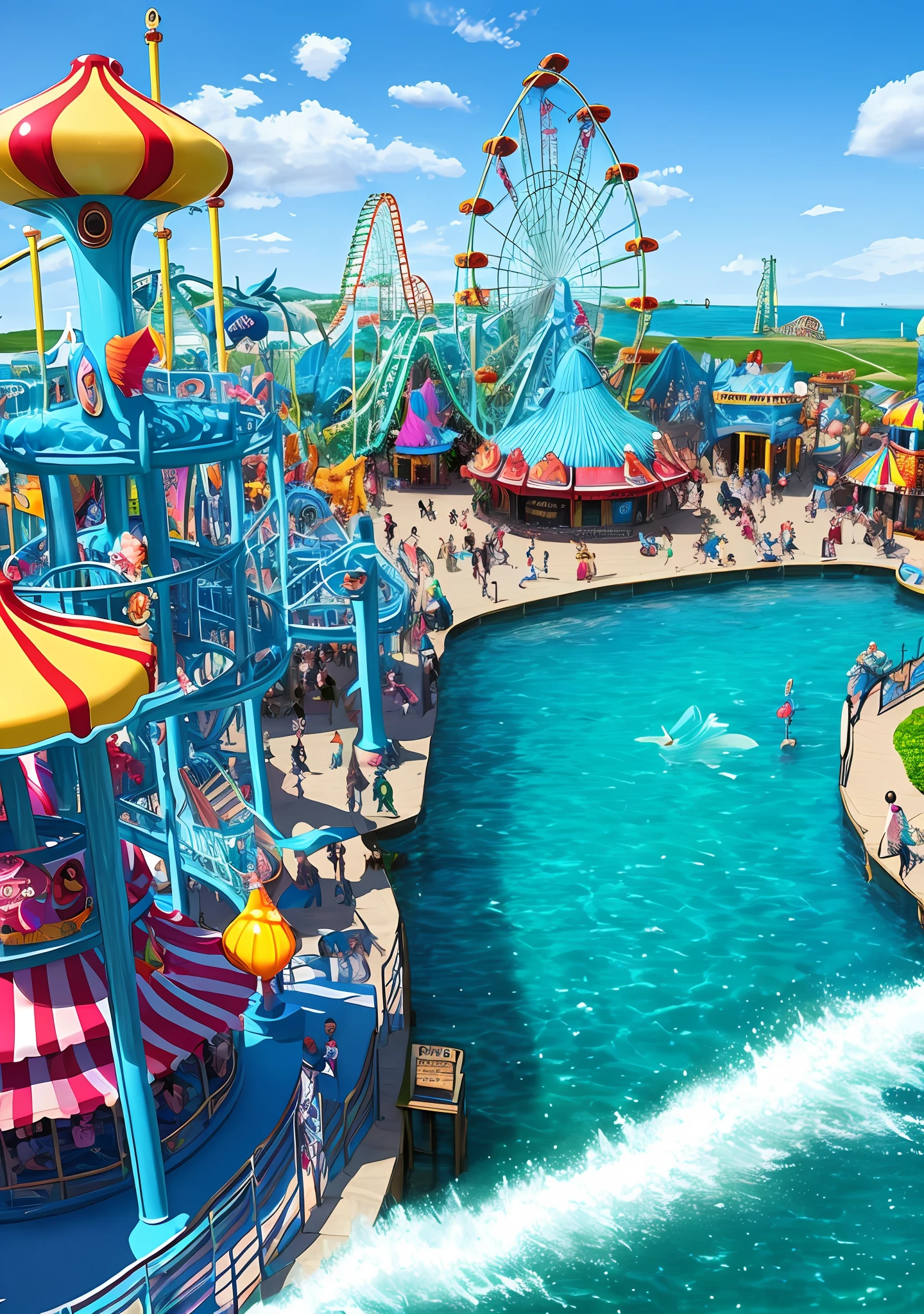 Mermaid amusement park
