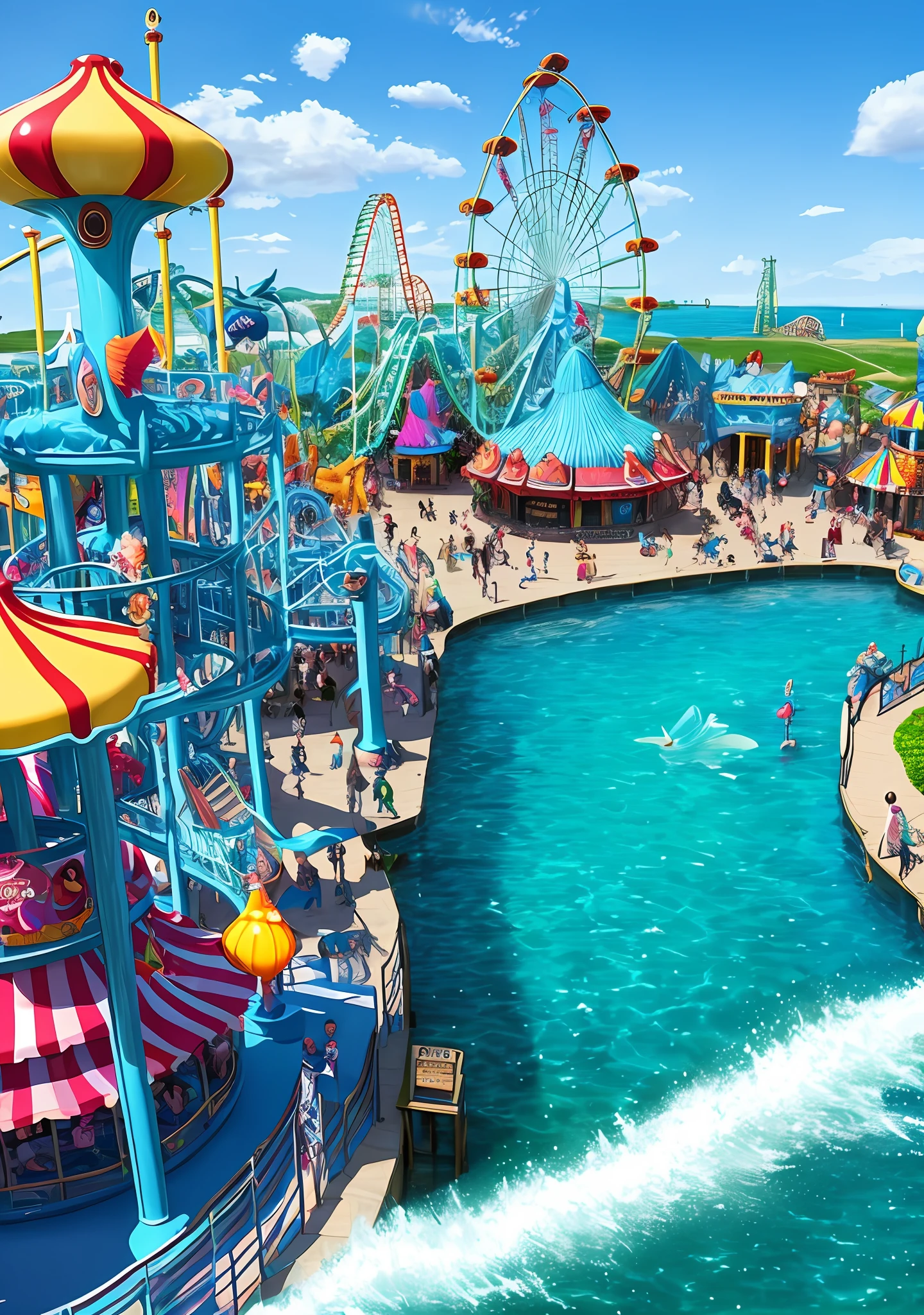 Mermaid amusement park