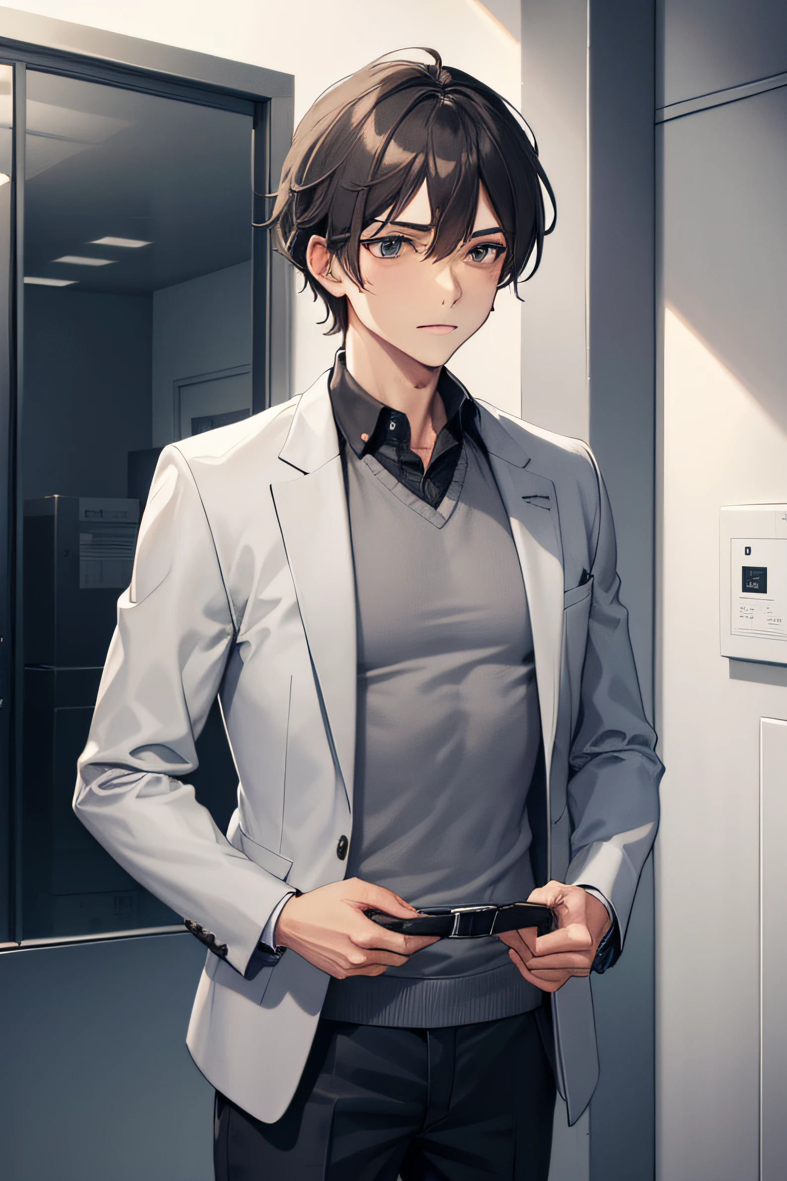 Male gray clothing