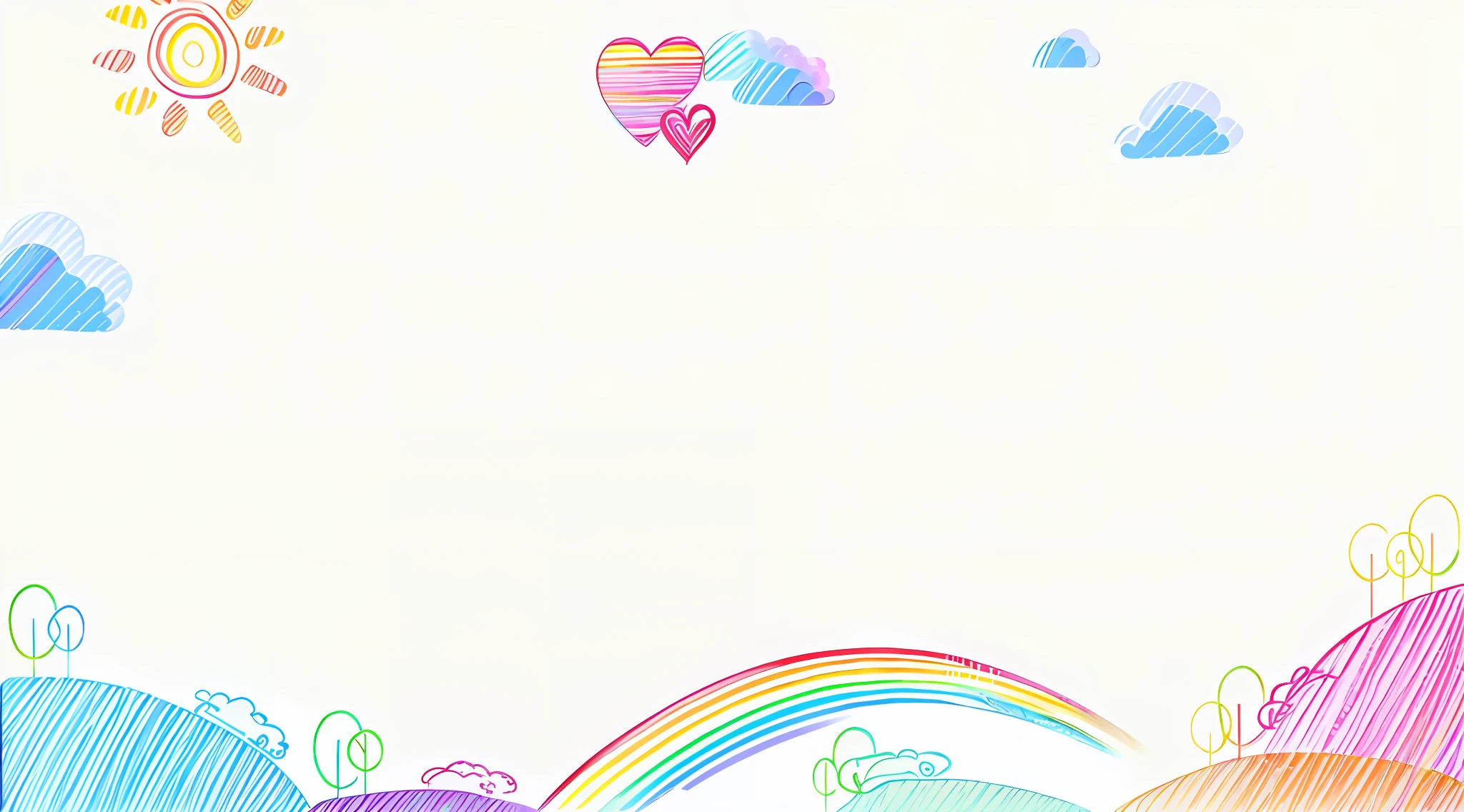 Drawing of a rainbow, rainbow background, rainbow line - art, The background is colorful, Rainbow stripe background, rainbows in the background, Sky blue background, Irridescent color, Colored background, a child's drawing, pastel rainbow, vivid background, Wallpapers