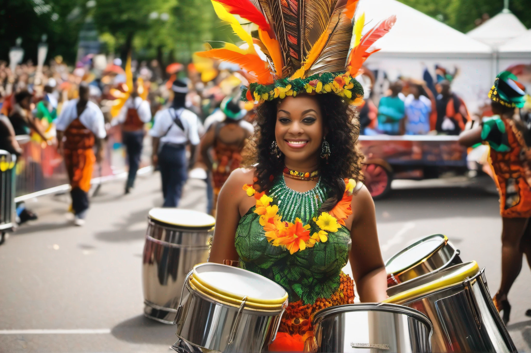 Notting Hill Carnival, in London, a celebration of Caribbean culture with steel bands, calypso music and street food