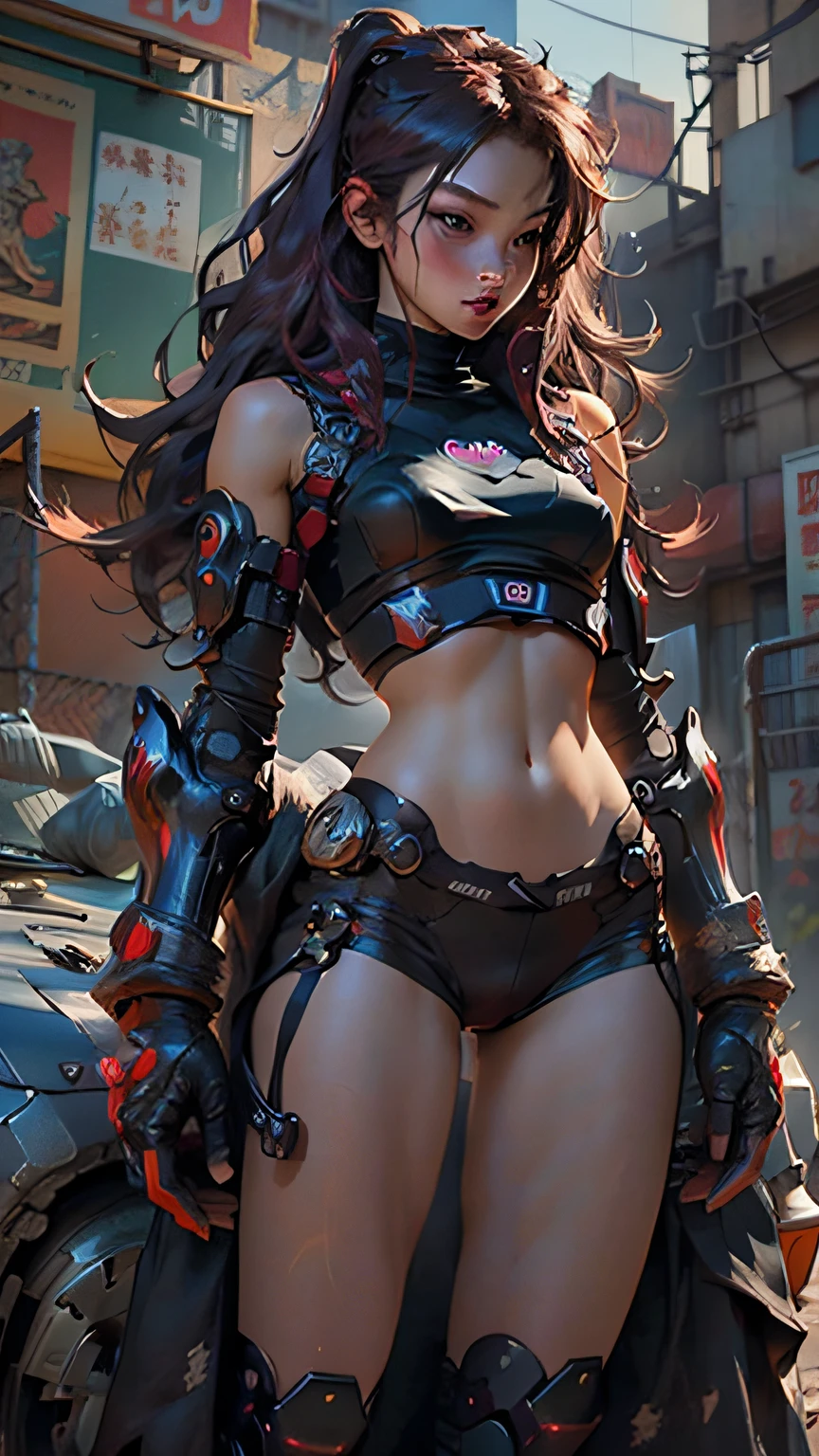 Vivid expression、High quality full-color illustrations、Beautiful female body、Cybernetic body parts、Attractive thighs、Sexy underwear、Dynamic poses