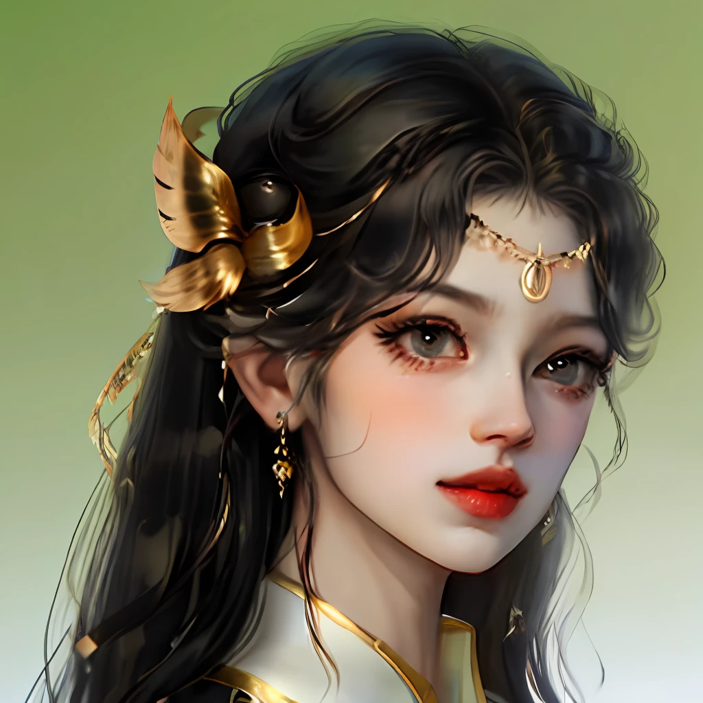 Extra-long black hair,Golden vertical pupils,femele,