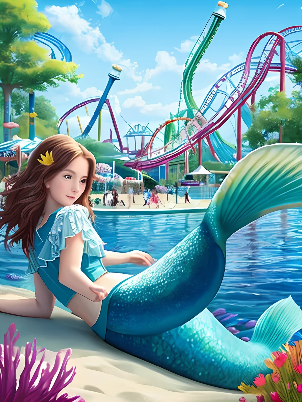 mermaids,An amusement park