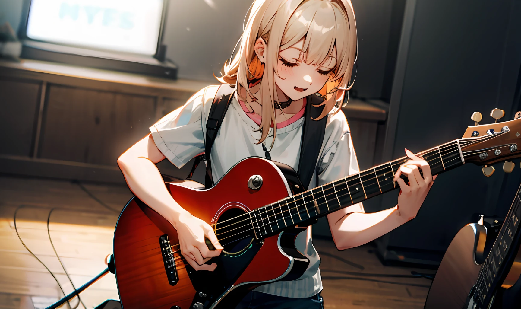 Guitar dancing