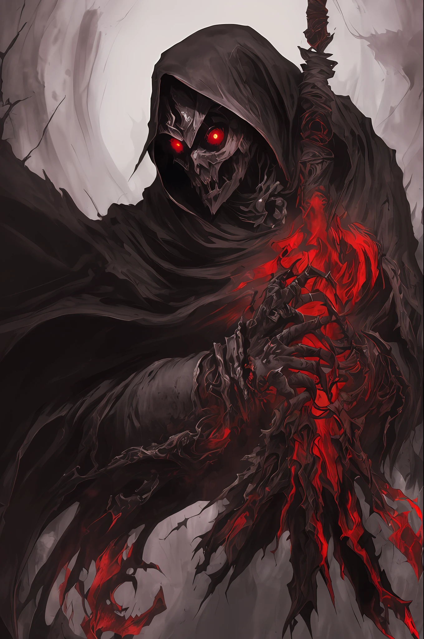 (ashenhard style:1.4), masterpiece, best quality, high quality,(a dark shapeless creature with a dark red glow and red eyes and surrounded by darkness:1.2), (in profile), (darkness:1.2), abstraction, abyssopelagic, award winning photography, Depth of Field, HDR, extremely detailed, trending on artstation, trending on CGsociety, Intricate, High Detail,