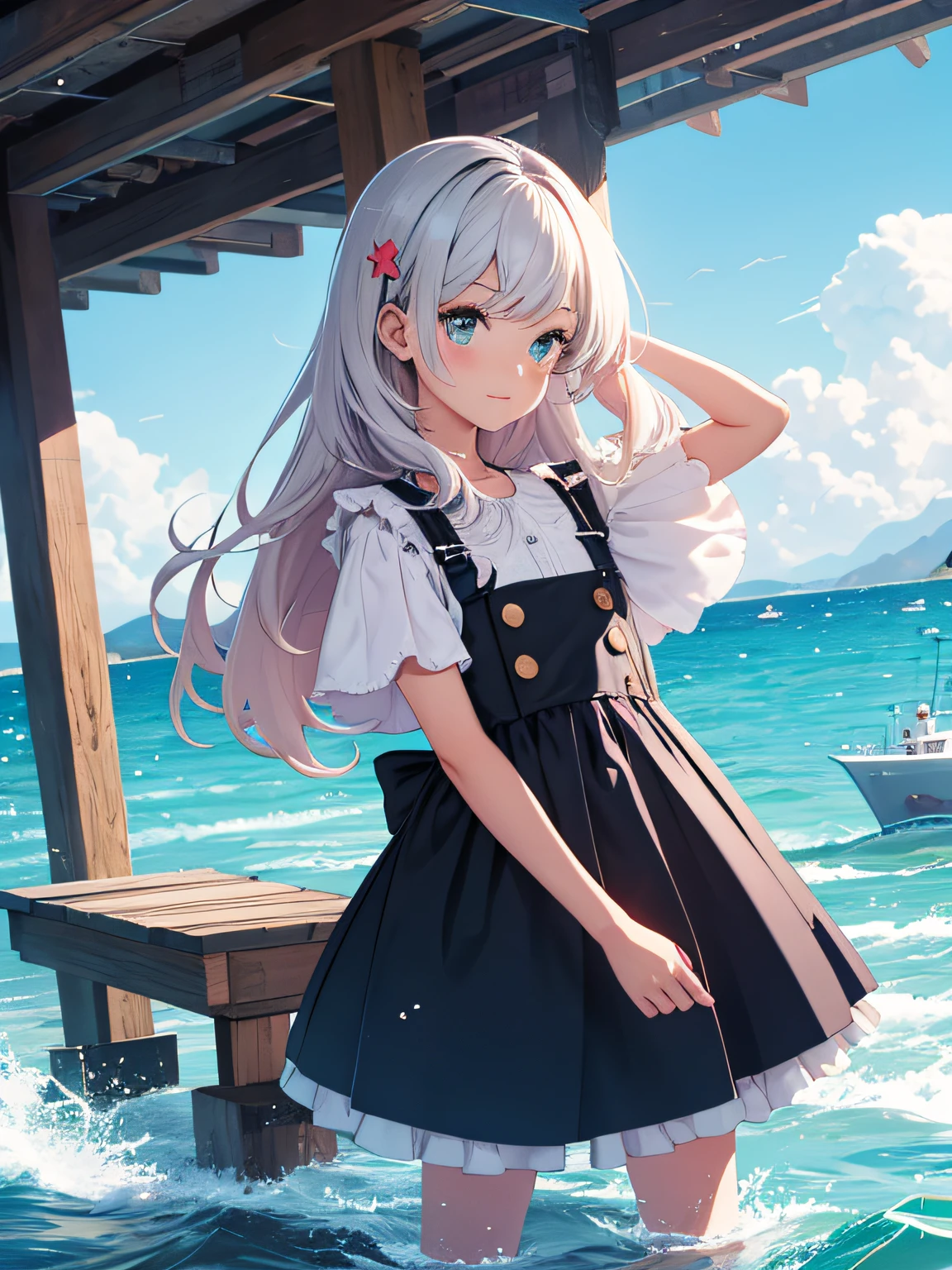 Girl sea