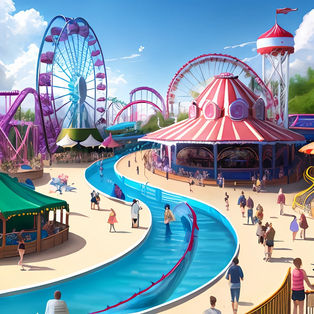 Mermaid amusement park