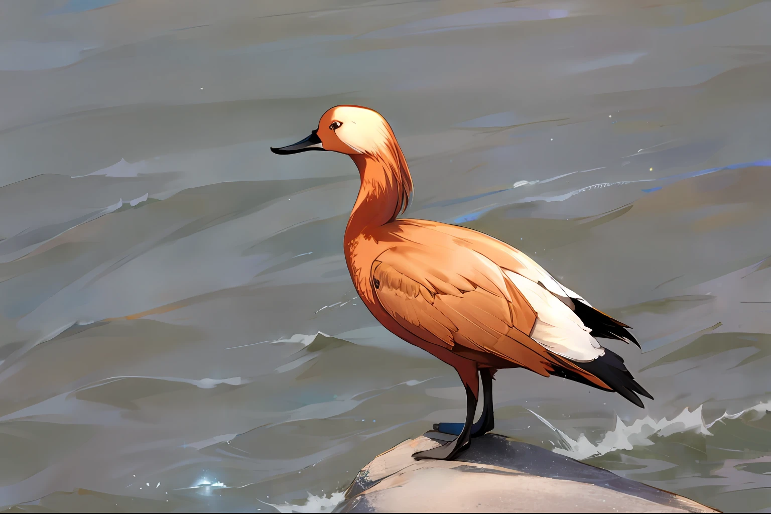ruddy shelduck，Movie lighting，exquisitedetails