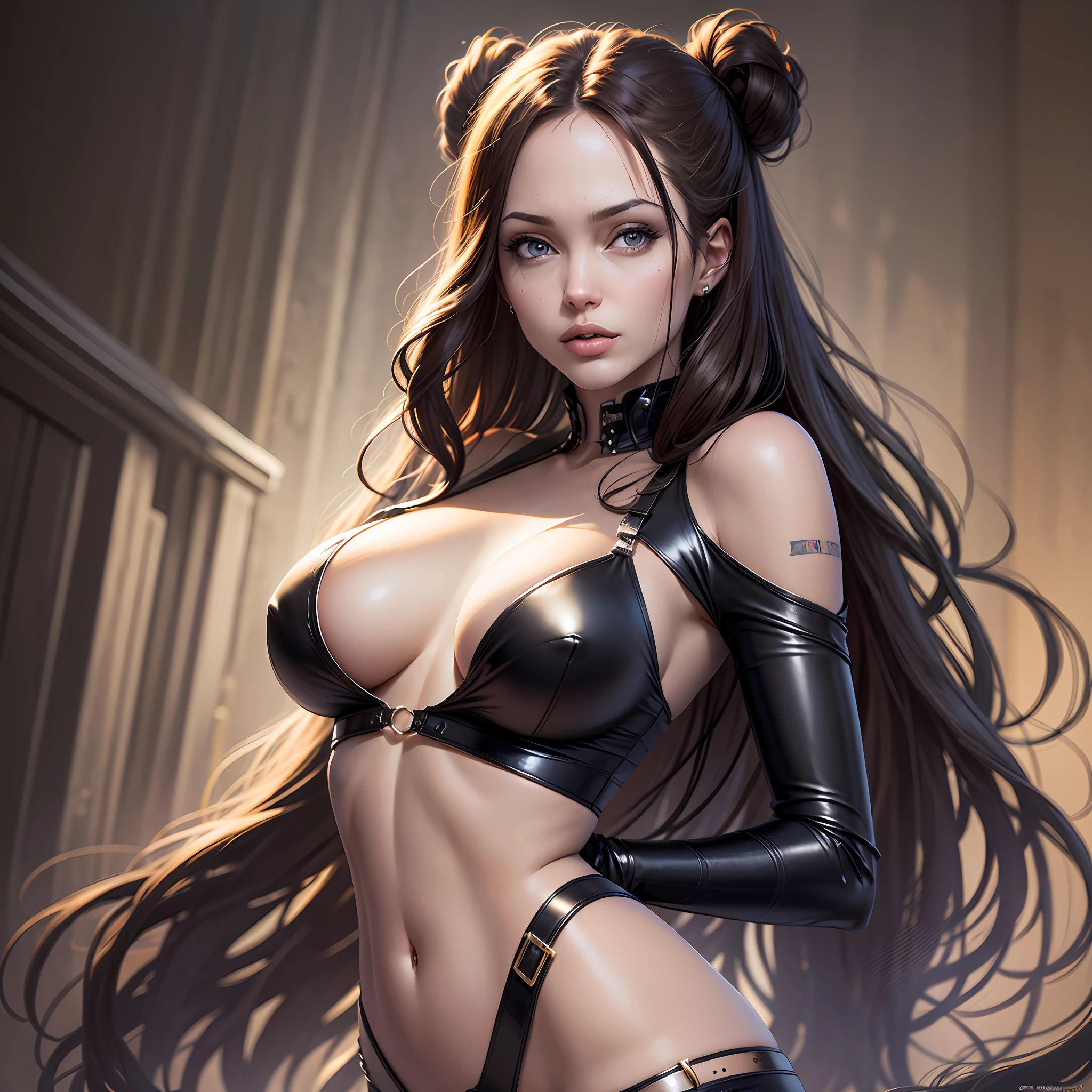 wallpaper (hyper realistic,Detailed),femme 22 ans cheveux noirs yeux bruns visage impeccable,ultra definition FULL HD 8K, perfect silhouette well defined medium breasts,beau Cul,nue,poils pubien