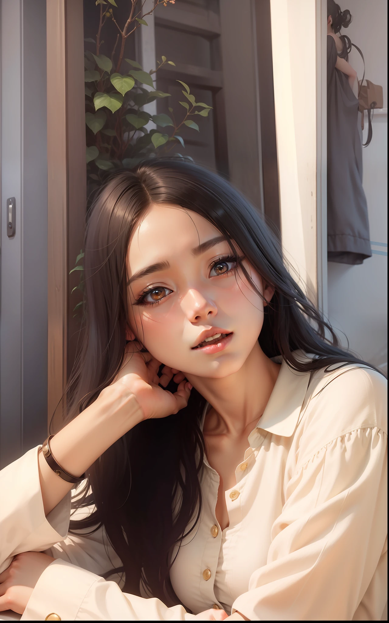(Enrich the picture,Masterpiece level quality)Beautiful 8K CG artwork, 20 old years korean girl