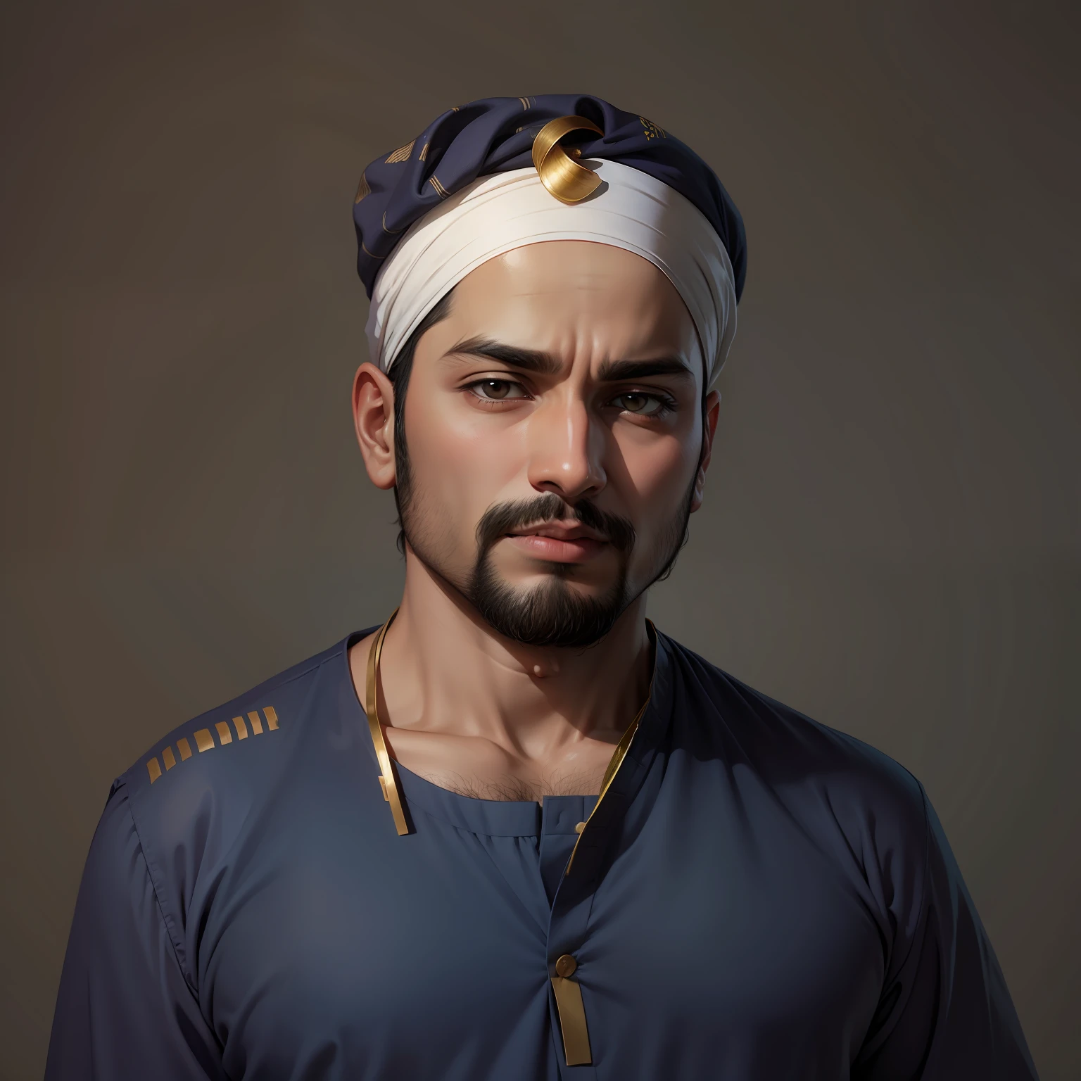 Change background with kurta pajama and islamic pagdi