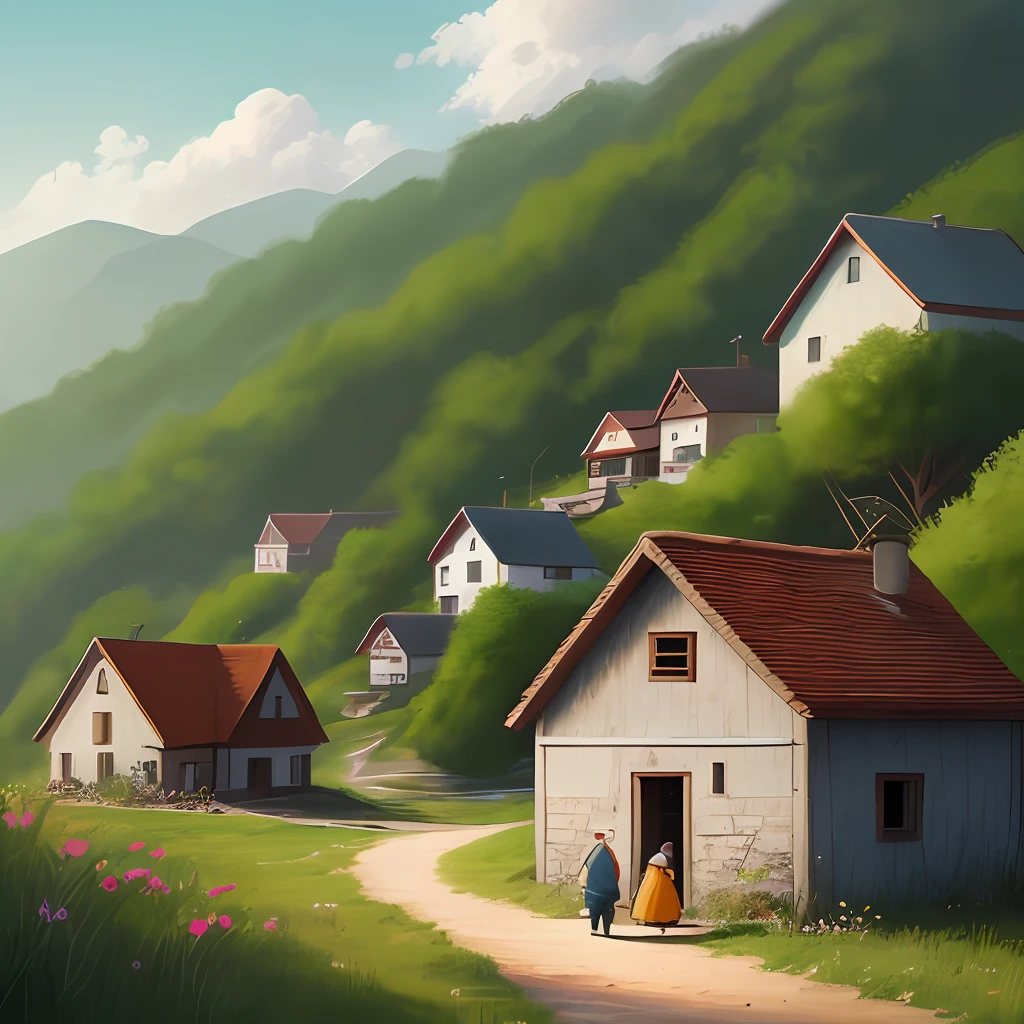 In a small mountain village in the middle of nowhere,The fisherman and his wife lived a simple and happy little life!