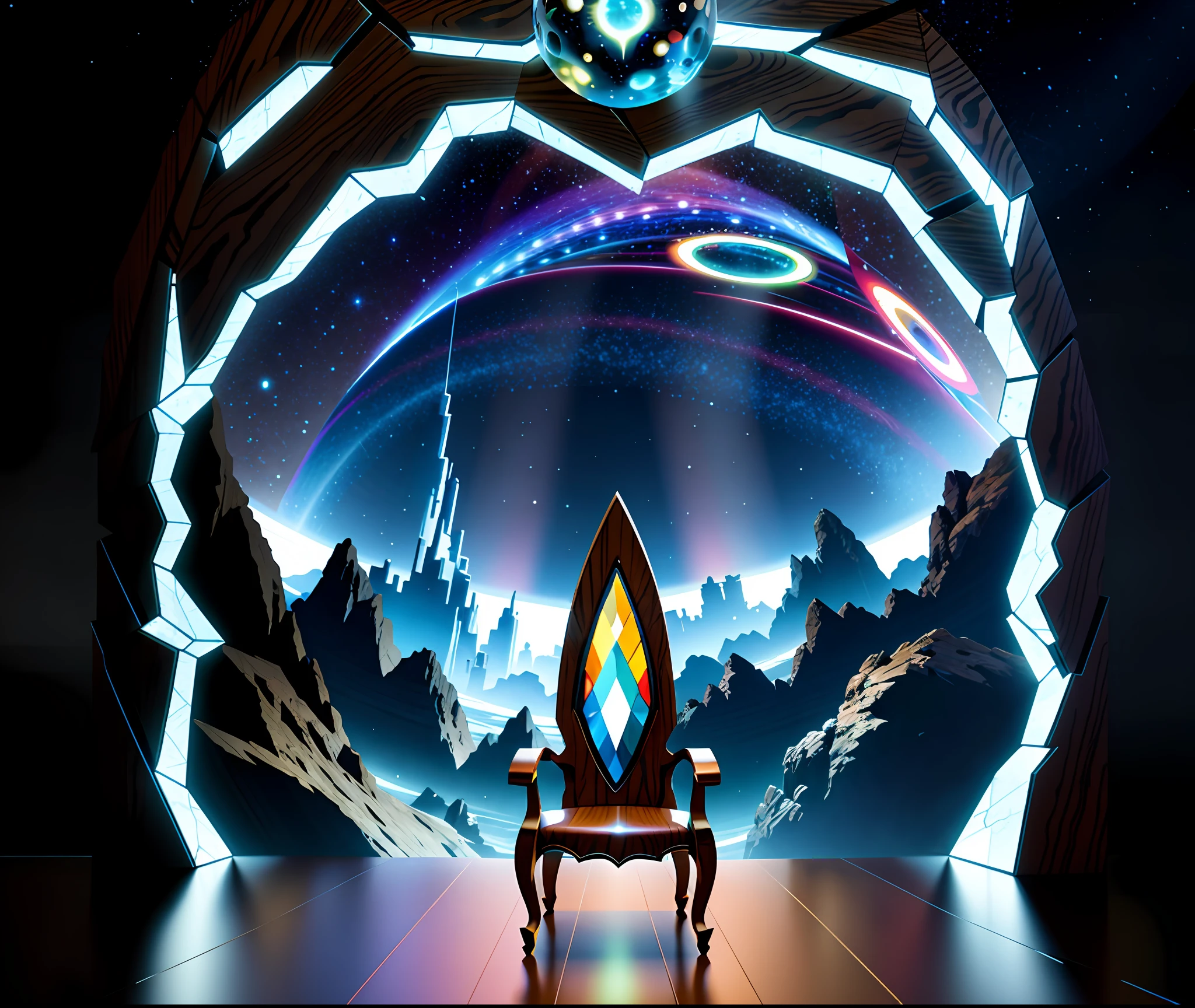 Pokémon，Rift Empty Seat，God of creation，kosmos，struggle，Genesis，light glow，Multifaceted layers，A sense of mystery