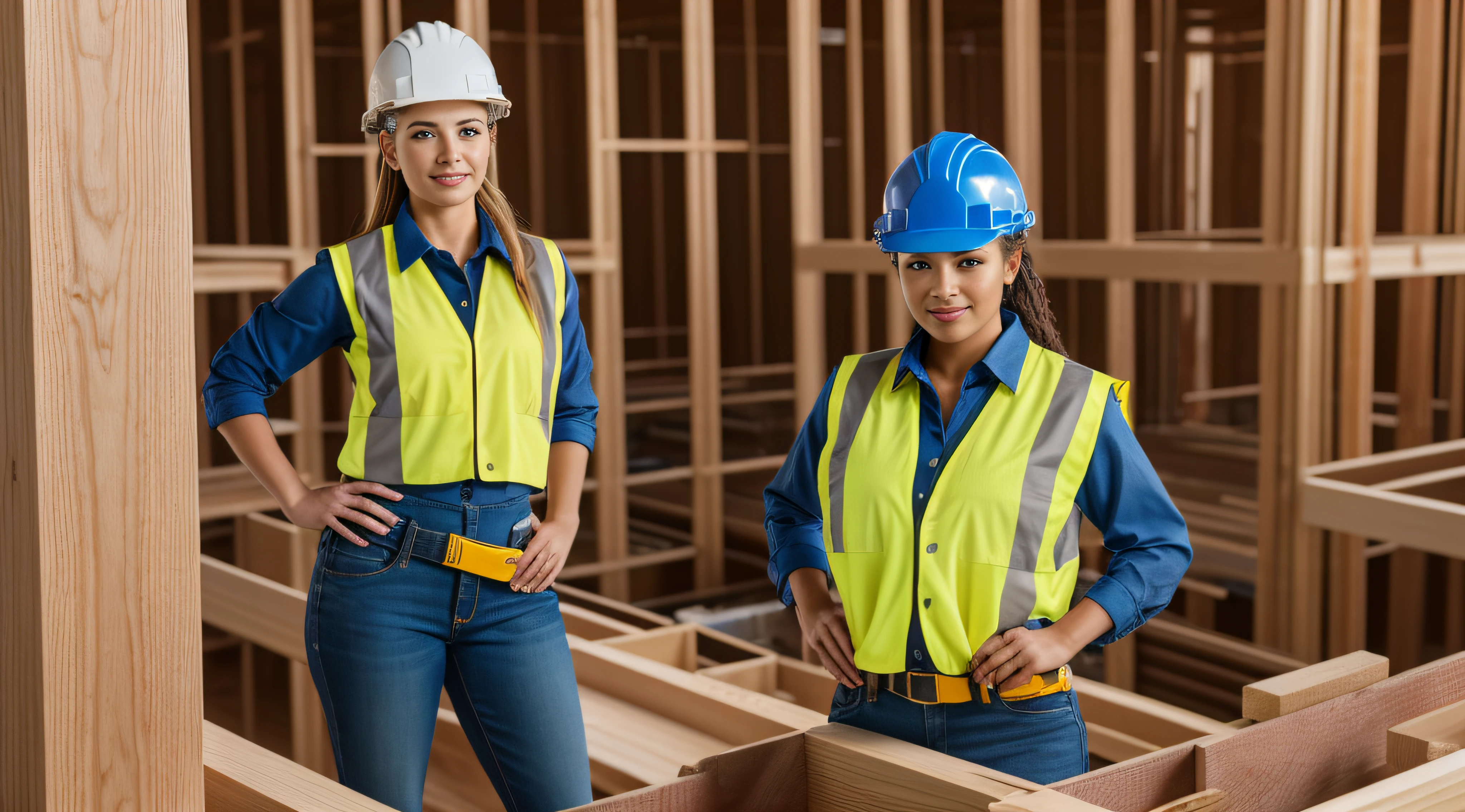 «»Photorealistic Image - Female Construction Worker in Professional Attire»»
Subject: In a photorealistic and empowering scene, a skilled and confident female construction worker is portrayed, representing the dedication and professionalism of women in the construction industry. She is dressed in appropriate and functional work attire, exuding competence and expertise in her field.
Type of Image: Photograph
Art Styles: Realism, Professional Photography
Art Inspirations: Professional photography highlighting strong and capable individuals in various fields.
Camera: Medium telephoto lens (135mm)
Shot: Full-body shot, showcasing the female construction worker's confidence and competence in her role.
Render Related Information: Realistic lighting to emphasize the professionalism and dedication of the construction worker. Professional photography to capture her strong presence and expertise. Resolution at 8K for exceptional clarity and visual impact.