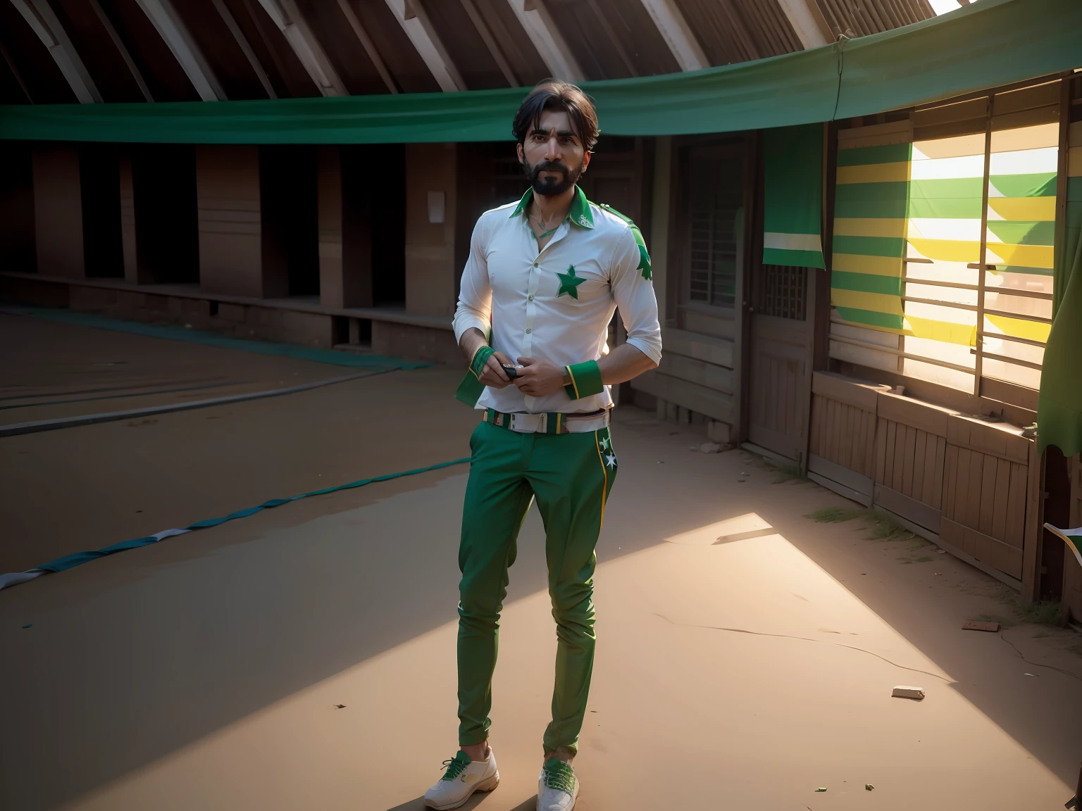 Pakistan 14 august festival with pakistan flag 8k ultra