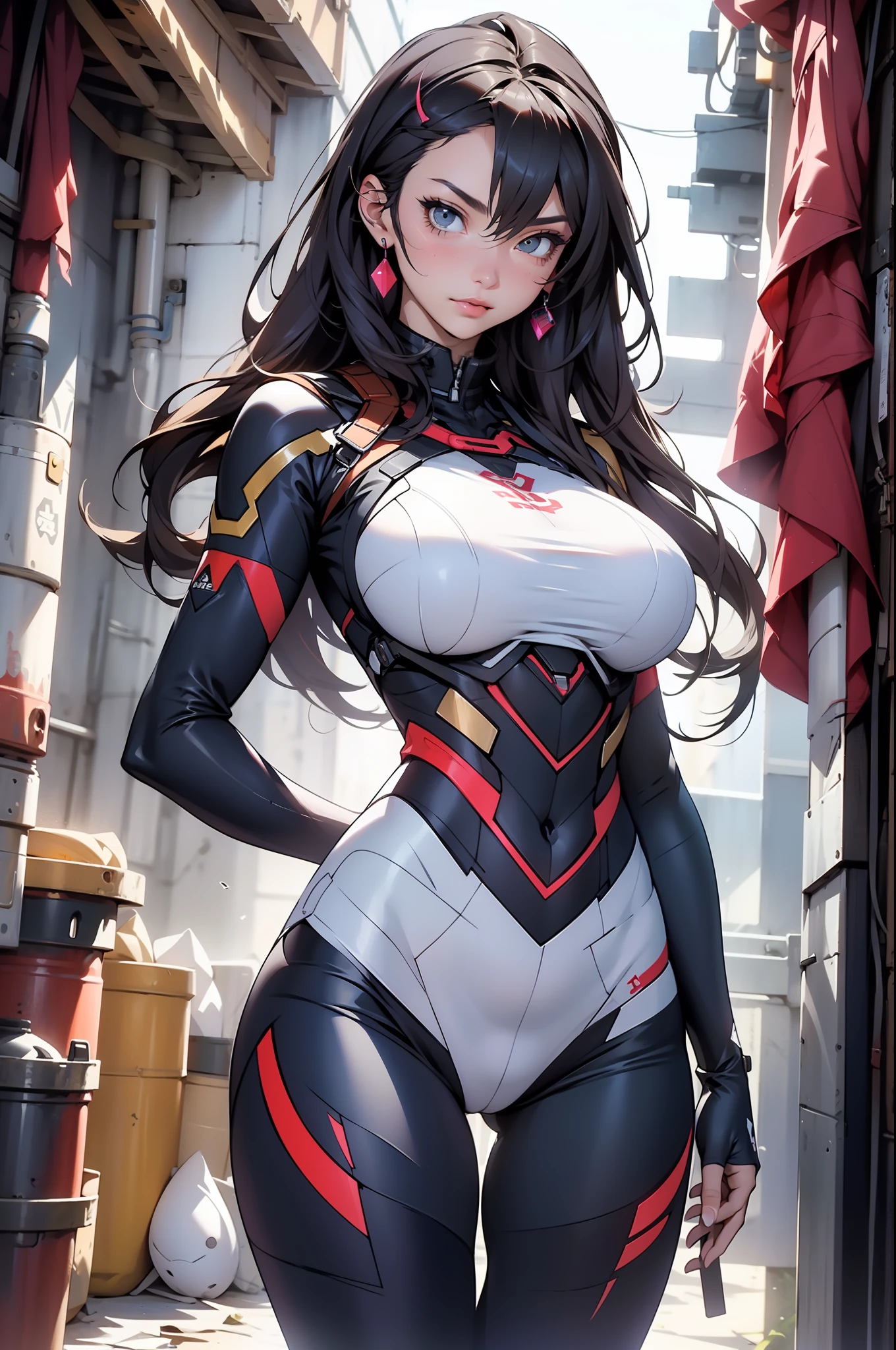 ((Best quality)), ((Masterpiece)), (Detailed: 1.4), (Absurd), An 18-year-old adult female,Oversized breasts,(absurdly large breasts)(Super large breasts)(Largest breasts)Protruding breast,Perfect proportions, crysisnanosuit