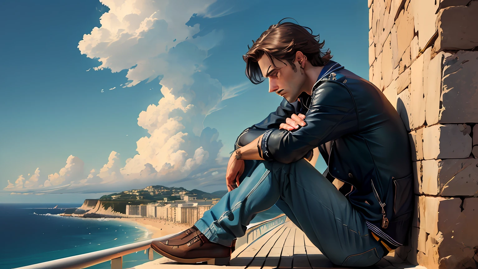 Skysky,o azur,Melancholic man
