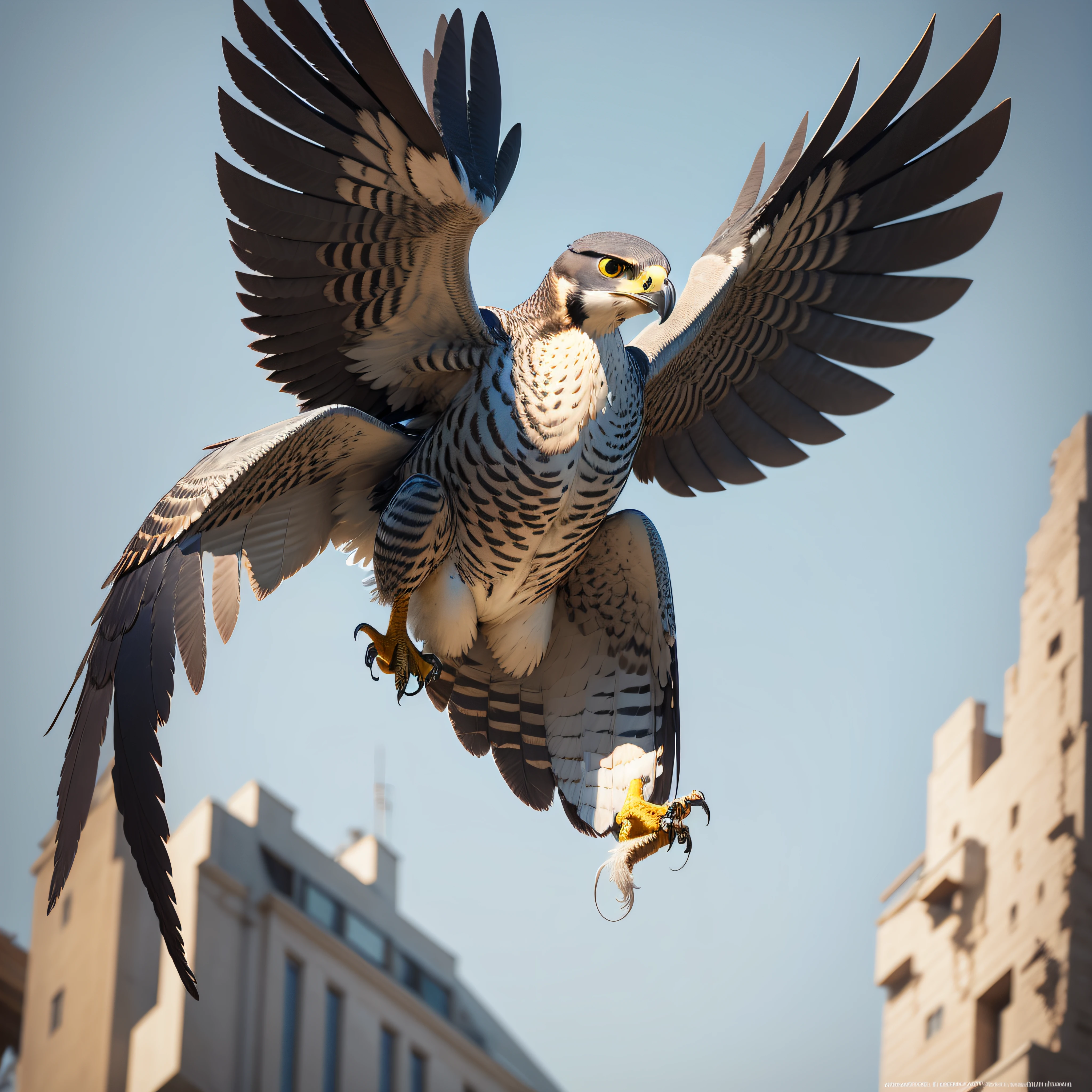 Peregrine Falcon FLYING