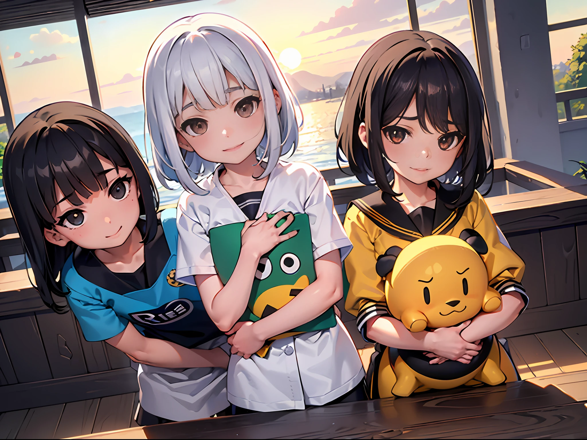 obra maestra, mejor calidad, (1Chico sin rostro: 1.3), (Child clutching chest: 1.1), 1Chica . (uniforme escolar: 1.2), cabello largo negro, ojos marrones, (aula: 0.8), (puesta de sol: 0.7), (senos medianos: 1.4), (sonrisa triste: 0.8),agarre,juntos,pegados,roce,amor,sexo,