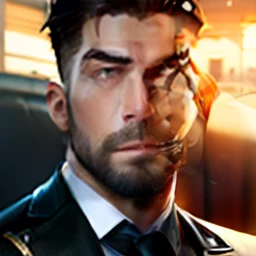 Realistic Handsome man Full body sexy