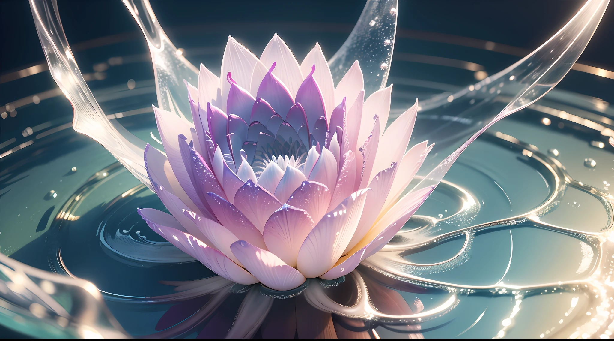 Water crystals that capture the beauty and complexity of nature、Ultra-Realism、Ultra-realistic、Ultra-fine details、Super delicate pattern、Photorealism Based Ultra Detail Widget 1.3, Ultra-detailed depiction、Ultra-clear and ultra-realistic like a photo、Cinematic shots with HDR effect、Vignette and center screen、Generate in automatic mode