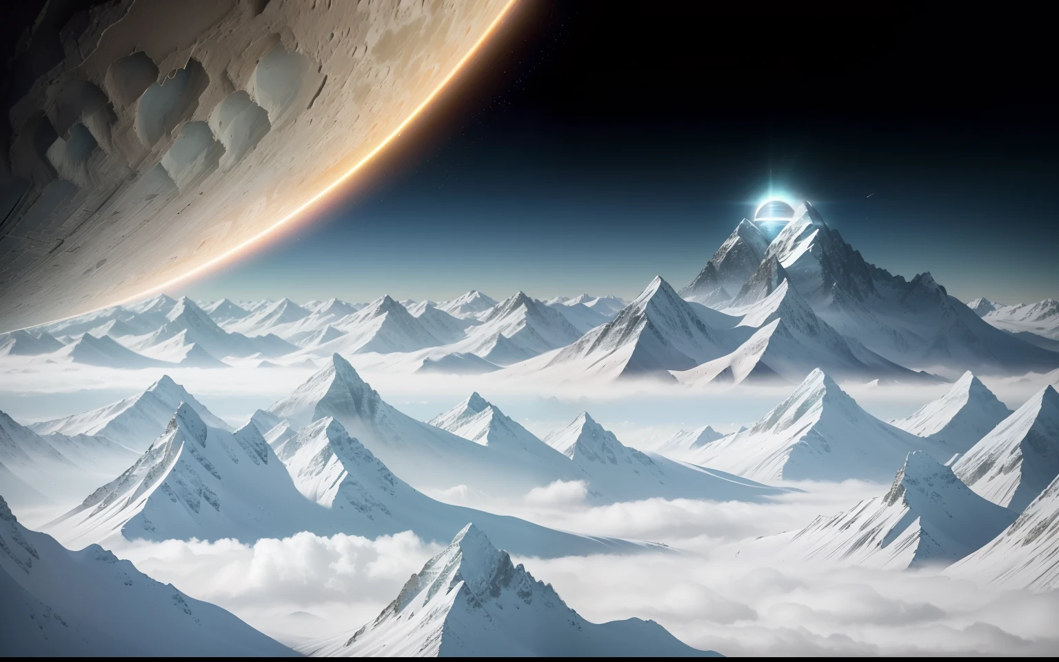 Highly detailed RAW color photos,exteriors,(Advanced extraterrestrial structures,On an alien planet),(sci-fy),(mountain ranges:1.1),(Dense green vegetation),(two moons in sky:0.8),(The is very detailed,ultra - detailed,复杂),((DAY TIME)), (Lens flare:0.7), (full bloom:0.7), particle fx, Ray traching, Cinematic lighting, Shallow depth of field, photographed on a Sony a9 II, 50mm wide angle lens, Sharp focus, cinematic film still from Gravity 时间),(lens flare glow:0.7),(full bloom:0.7),Particle effect,Ray traching,cinmatic lighting,shallowdepthoffield,Shot on Sony a9 II,50mm wide-angle lens,sharp fokus,Still images from Gravity's motion picture film 2013