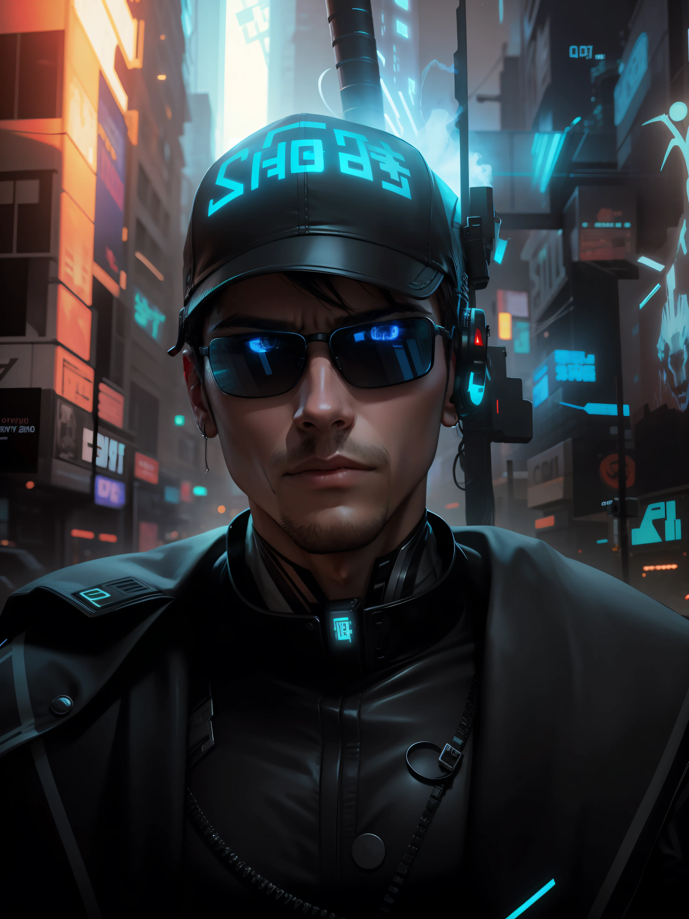 Change background ,cyber punk handsome boy, realistic face,cigarette in mouth,8k