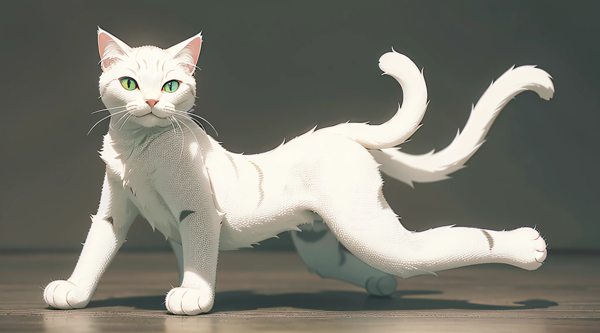 figure of a cat with one paw raised