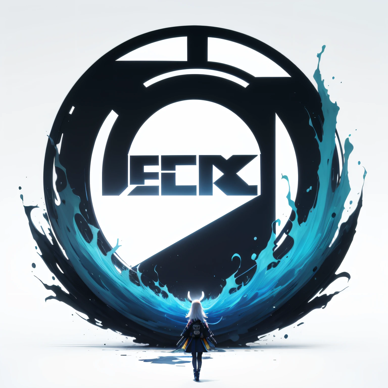 logotipo, nome: Heetsu, tema: EDM, Gender: artista, minimalista, cores: branco, fundo: preto