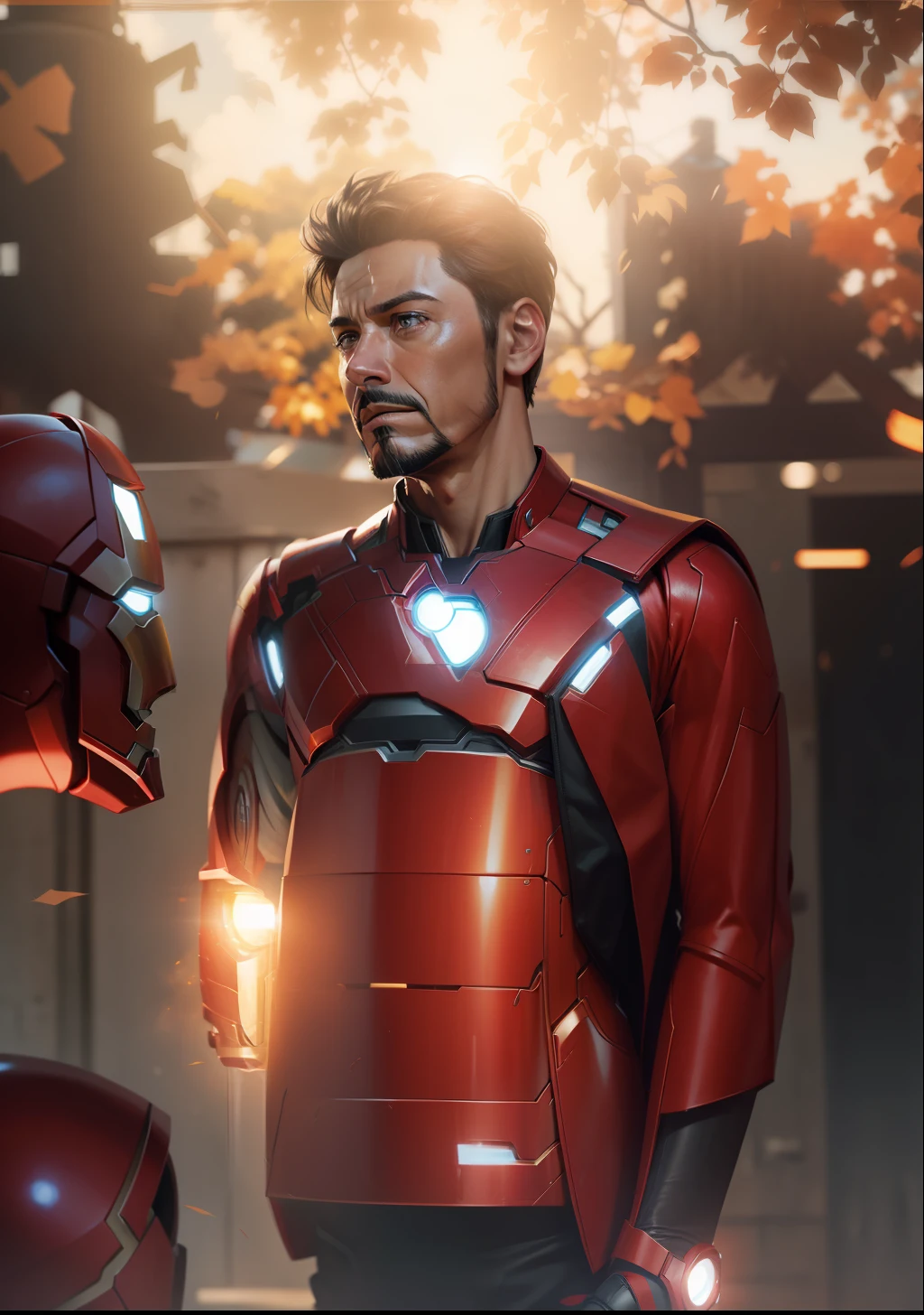 Iron man realistic face