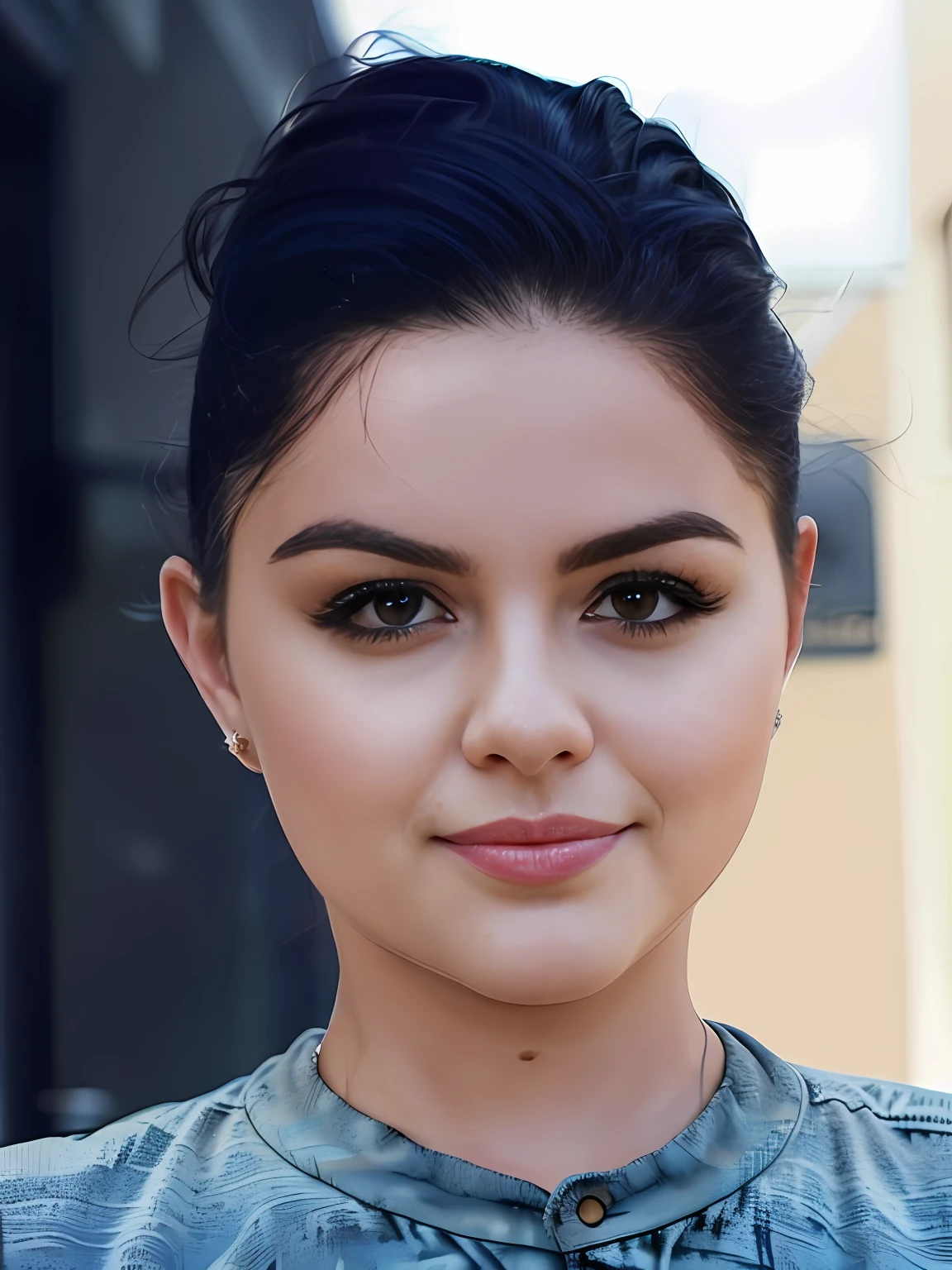 Photograph of Ariel Winter, masterpiece, wearing jeans and a t-shirt, best quality, highest quality, cinematic lighting, (volumetric lighting), focused, 8k wallpaper, 4k wallpaper, extremely detailed, ultra realistic, photorealistic, sharp focus, (HDR:1.2), (high contrast), photograph, detailed and intricate, instagram, portrait, highly detailed, sharp focus, cinematic lighting, Style-Princess,