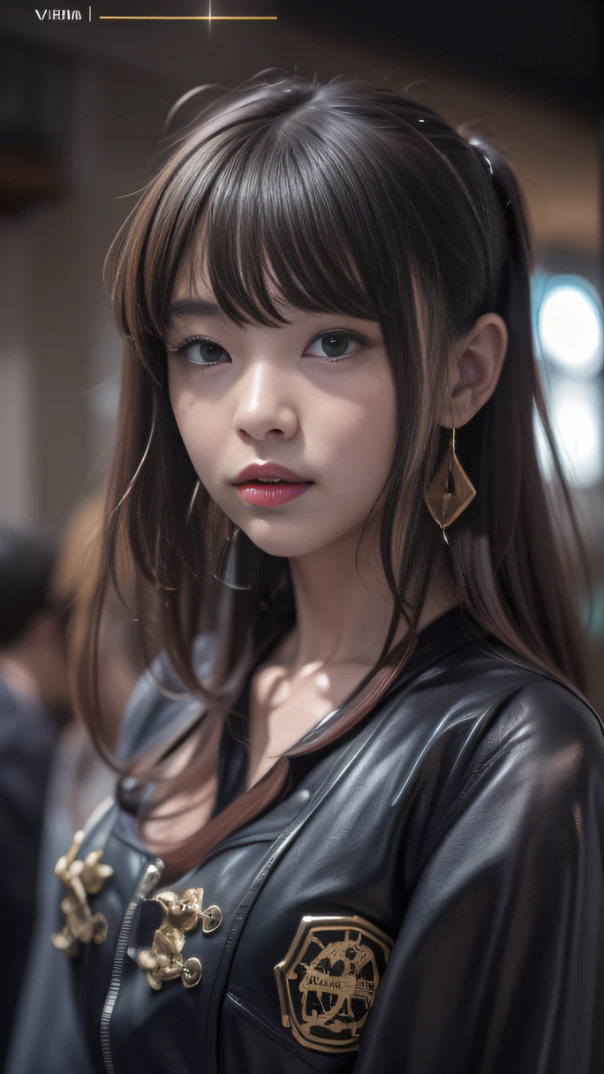 16k, RAW photo, Top quality, Masterpiece（hyper HD）brunette color hair，15 year old Japanese girl，Uniform skirts，Crocodile leather boxing holster，Coarse linen cape，Soft lips，Glossy lips，The girl has fair and tender skin，Soft hair like slippery silk，Sparkling，Almost reluctant to look away,Nopfun Anime] Hypnotize a cool tsundere sister、An anime that makes you with a cowgirl position so that your shake and vulgarly,A high resolution， the detail， RAW photogr， Sharp Re， Nikon D850 Film Stock Photo by Jefferies Lee 4 Kodak Portra 400 Camera F1.6 shots, Rich colors, ultra-realistic vivid textures, Dramatic lighting, Unreal Engine Art Station Trend, cinestir 800，