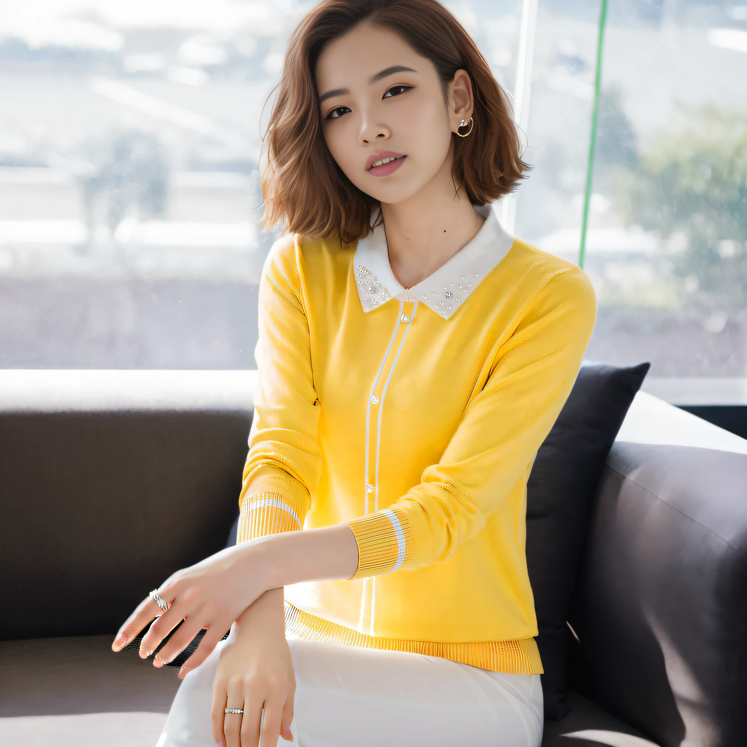 8K,Thirty-year-old Chinese woman,Temperament,Korean model,Fine fine skin,highly detailed,Digital photography,surrealism painting,big breasts beautiful(tmasterpiece,Sideslit,Fine beautiful eyes:1.2),prette,high qulity,Original Drawing,Realistic details of skin,cabelos preto e longos,Natural light and shadow,sharp fokus,Ultra-fine face,photo-realistic,standing on your feet,High details,cinmatic lighting,hyper HD,Anatomical correct,best qualtiy,fashionable attire,Official Product Pictures,product introduction photos,