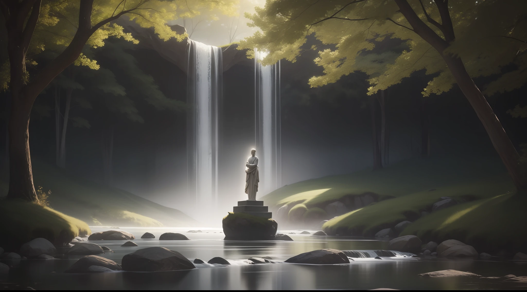 "An ethereal artwork depicting the essence of 'Stoic Philosophy'. The scene is filled with a serene ambiance, capturing the wisdom and tranquility of stoicism. Delicate brushstrokes create a sense of depth and introspection. The main subject, a solitary figure, stands tall with a calm and contemplative expression. Soft lighting enhances the atmosphere, casting gentle shadows and emphasizing the depth of emotions. The backdrop showcases a minimalist setting, with muted earth tones and a hint of nature. This masterpiece radiates a sense of inner strength and resilience, inviting viewers to reflect upon the timeless wisdom of stoic philosophy."