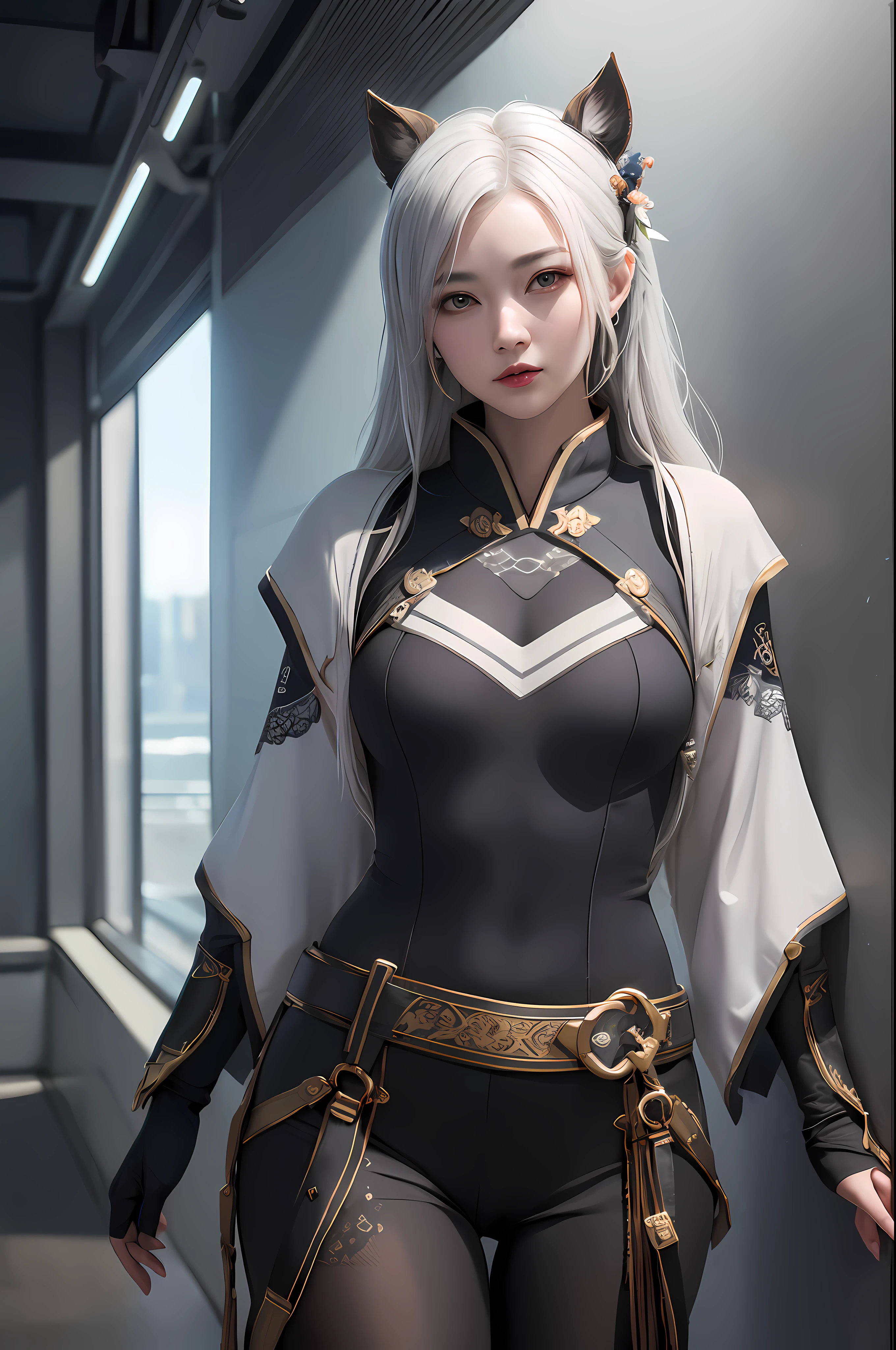 ((best qualtiy)), ((tmasterpiece)), (the detail:1.4), 3D, A beautiful female image of Hanfu,HDR(HighDynamicRange),Ray traching,NVIDIA RTX,Super-Resolution,Unreal 5,Subsurface scattering、PBR Texture、post-proces、Anisotropy Filtering、depth of fields、maximum definition and sharpness、Many-Layer Textures、Albedo e mapas Speculares、Surface Coloring、Accurate simulation of light-material interactions、perfectly proportions、Octane Render、Two-colored light、largeaperture、Low ISO、White balance、the rule of thirds、8K RAW、