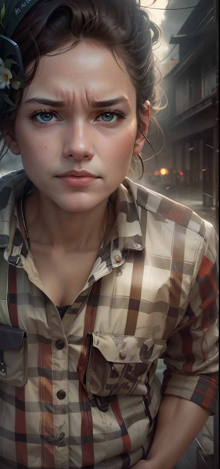 Change baground realistic face orignal photo,ultra realistic, face orignal, dark weather with clouds orignal face