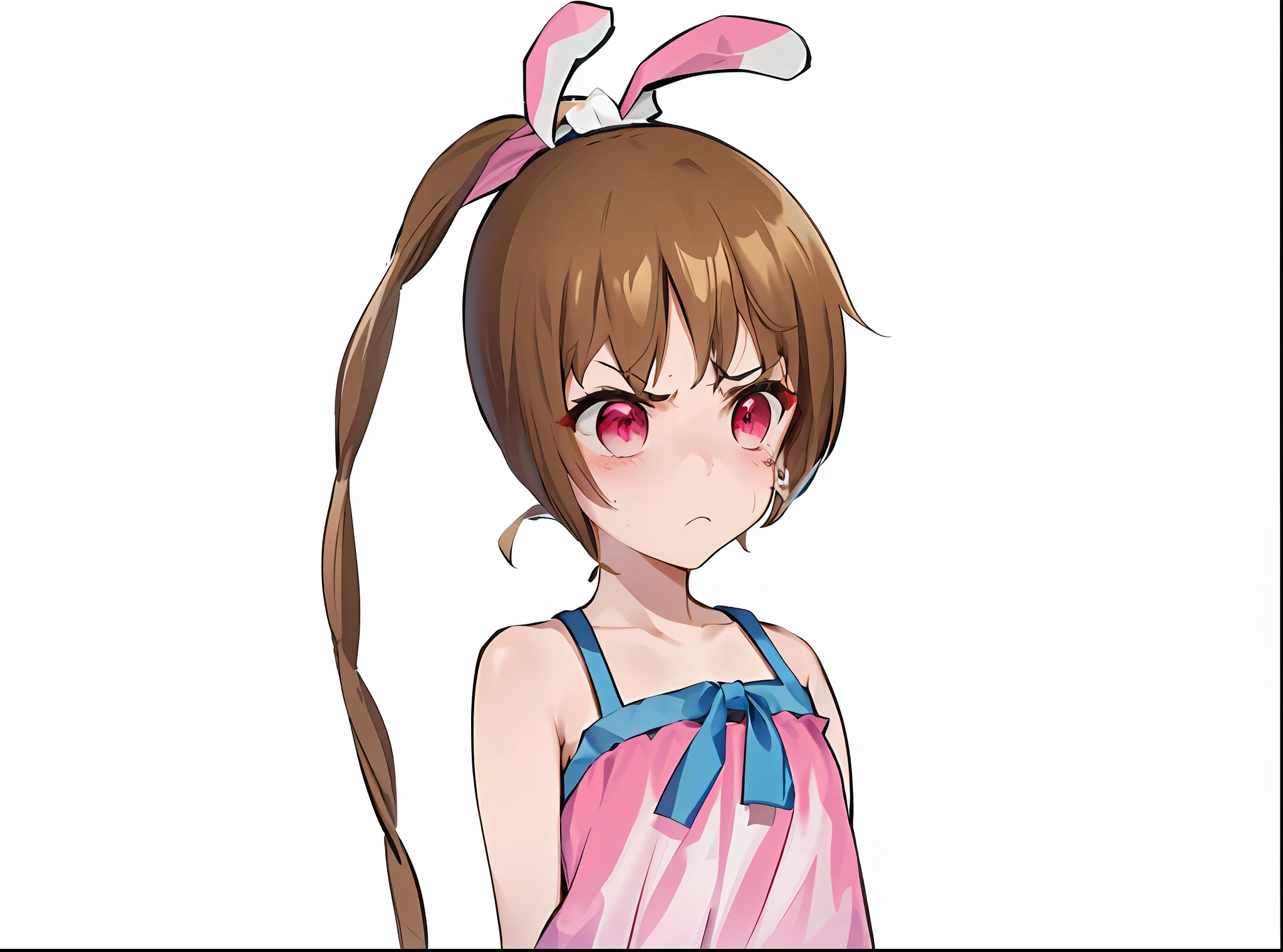 1girl, solo, suspension, down, rope, 1girl, bodysuit, bound arms, indoors, leotard, bdsm, shibari, arms behind back, restrained, navel, leaning forward, feet, ((very angry)), Disappointed, ((looking disgusted)),
