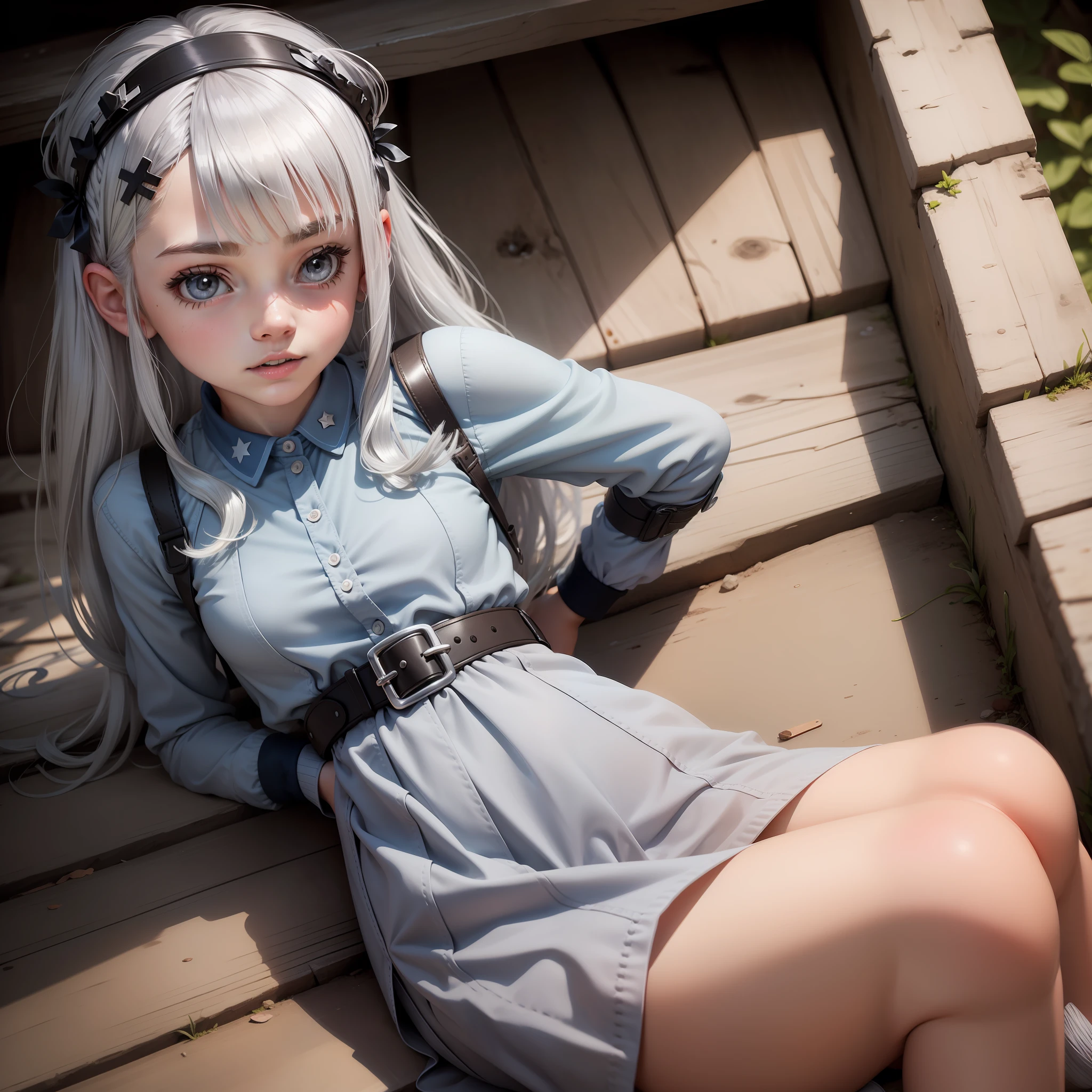 (adolable,teens girl)JK Silver Hair(Beth:1.2)