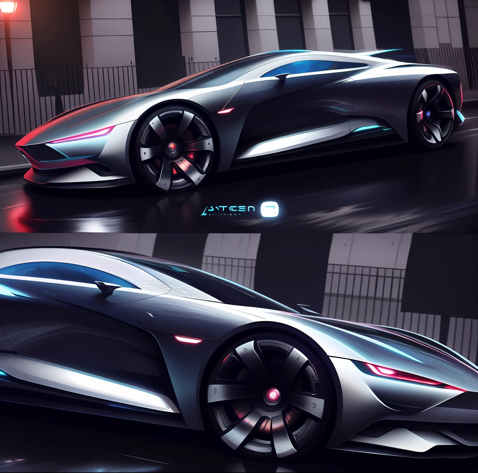 Several photos of futuristic cars on city streets, Futuristic concept car, futuristic car concept, Concept car, futuristic concept design, Futuristic car, concept art 2022, car concept art, 8 K high detail concept art, concept car design, futuristic product car shot, cgi render, Futuristic chrome vehicle, cgi rendering, Futuristic car, realistic cgi render