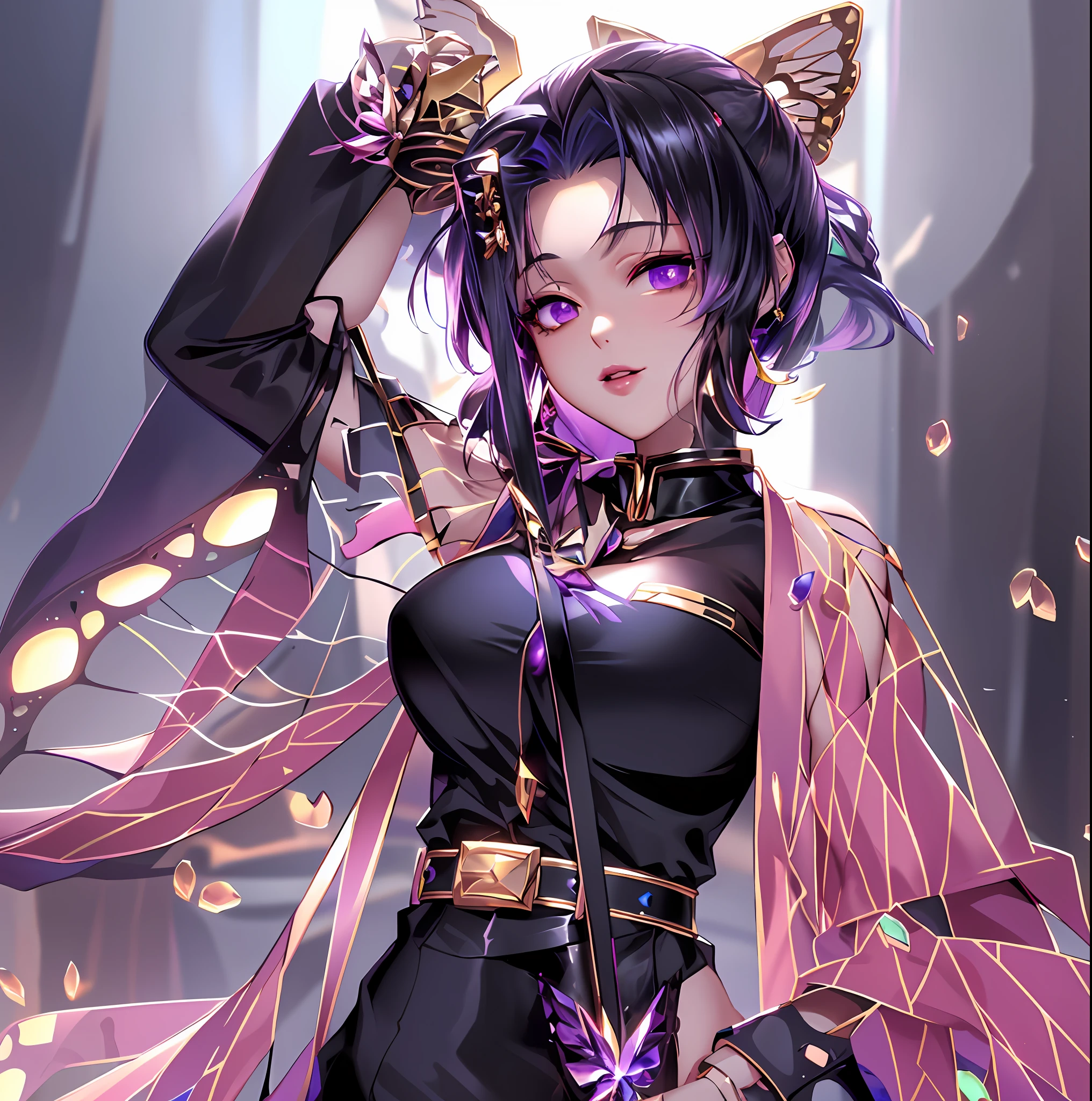 detaileds, 8K, hight resolution, 1girl in, Jewelry, earrings, makeup, Eyelashes, earrings, 鎖骨, Collar, Looking at Viewer, (Large breasts, thick thighs, Thigh gap, wide hips, Toned body),, ulzzang-6500, Ultra realistic 8K CG, unparalleled masterpiece ever, absurderes, extraordinary, unbelievable, Exquisite, Sensational, Perfect Artwork, Perfect female figure, Perfect Anatomy, Unique, Sexy, Very long hair, Blonde, multicolored hair, Large breasts, Looking at Viewer, Aesthetic, spectacular, splendid, Superb Boobs, grand, astounding, Stunning, Magnificent, Elegant, Graceful, Luxury, Jewelry, Pedras preciosas, glint, Beautiful, Gorgeous, Charismatic, Charming, enticing, Erotic, Seductive, Gothic, Fantasy, divine, clean, Rich, Prestige, Fantastic, supreme, Apex, paramount, Goddess, Lace, Lace trim, Delicate pattern, Shiny skin, gold, royal, queen, Supernatural, Phenomenal, fabulous, magnifica, stupendous, terrific, ((NSFW, Breasts out, , thick thighs, wide hips, Toned body)),, detaileds, 8K, hight resolution, (K/da all out kai'sa), League of Legends, K/Da \(League of Legends\), 1girl in, Black hair, multicolored hair, Long hair, Very long hair, Ponytail, Long ponytail, striated hair, Green hair, Two-tone hair, Purple eyes, Lips, Jewelry, earrings, makeup, Bare shoulders, croptop, Black crop top, 鎖骨, Collar, clothes shiny, Detached sleeves, crystalline, gloves, elbow groves, Single fingerless gloves, Midriff, Looking at Viewer, (Large breasts, thick thighs, wide hips, Toned body, ) RozalinD2, 1girl in, gigantic breast Azure lane, Gold hair ornament, revealing black bodysuit large breasts, cleavage, Perfect composition, perfect Waifu)), Sexy, A charming, ((Best Quality)), ((masutepiece)), (Detailed:1.4), submissive, Super thick, Small waist, sixpack abs, Ripped, Fit, Slave Collar, makeup, lip stick, blush, Exotic, Asian and Spanish, mixed girl, nffsw (High dynamic range), Ray tracing, NVIDIA RTX, Hyper-Resolution, Unreal 5, subsurface
