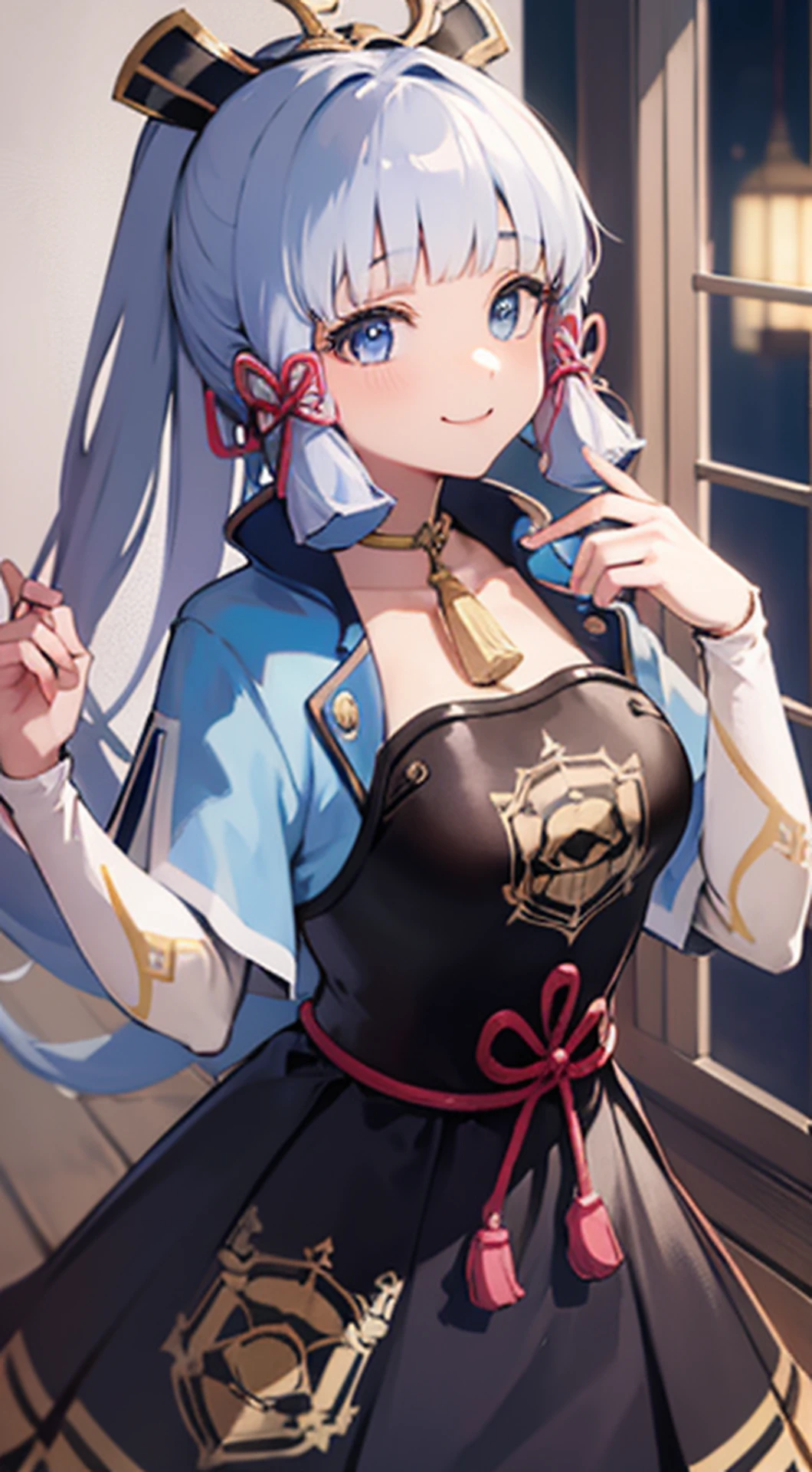 Masterpiece, high resolution, best quality, 1girl solo, kamisato_ayaka, smile